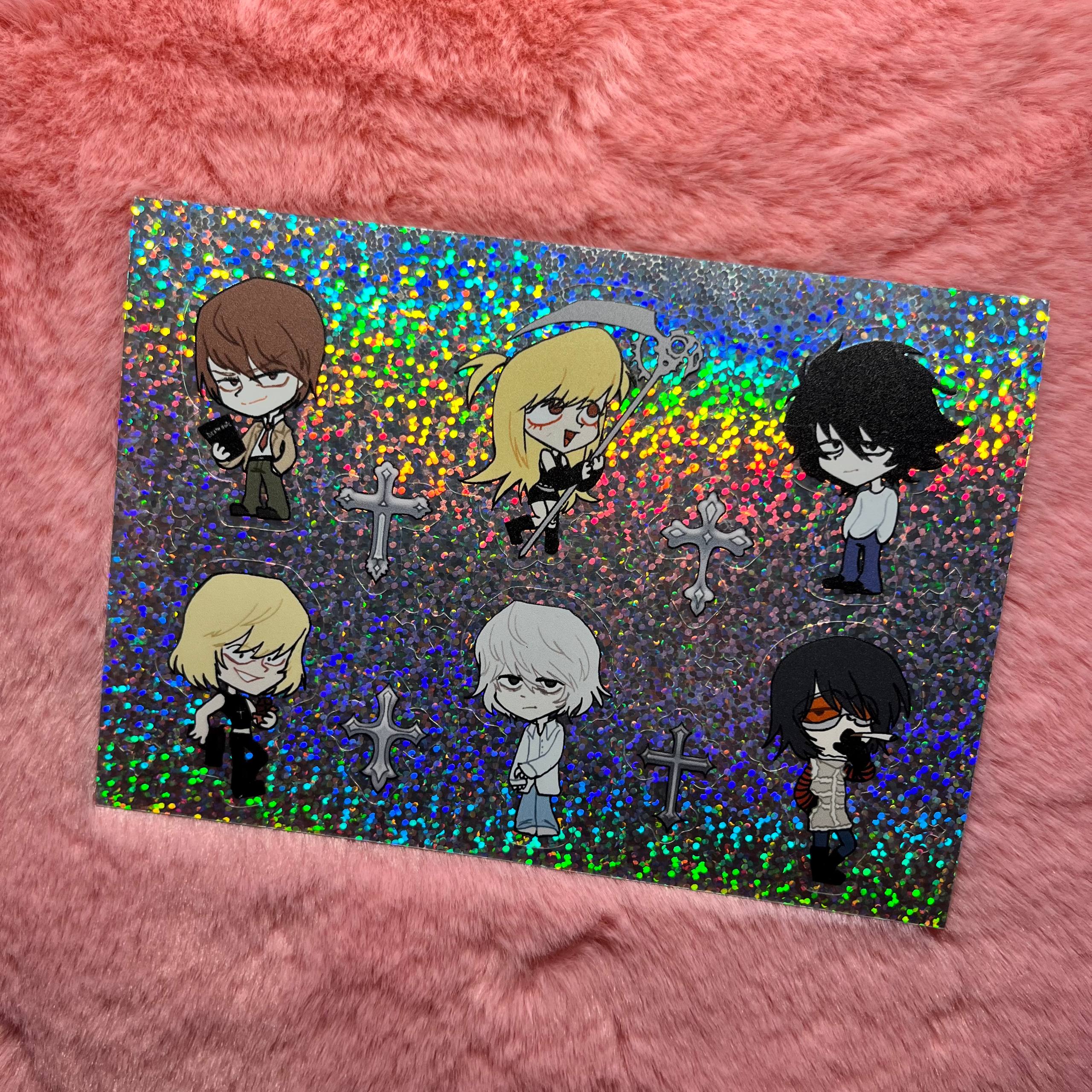 Стикерпак глиттер тетрадь смерти