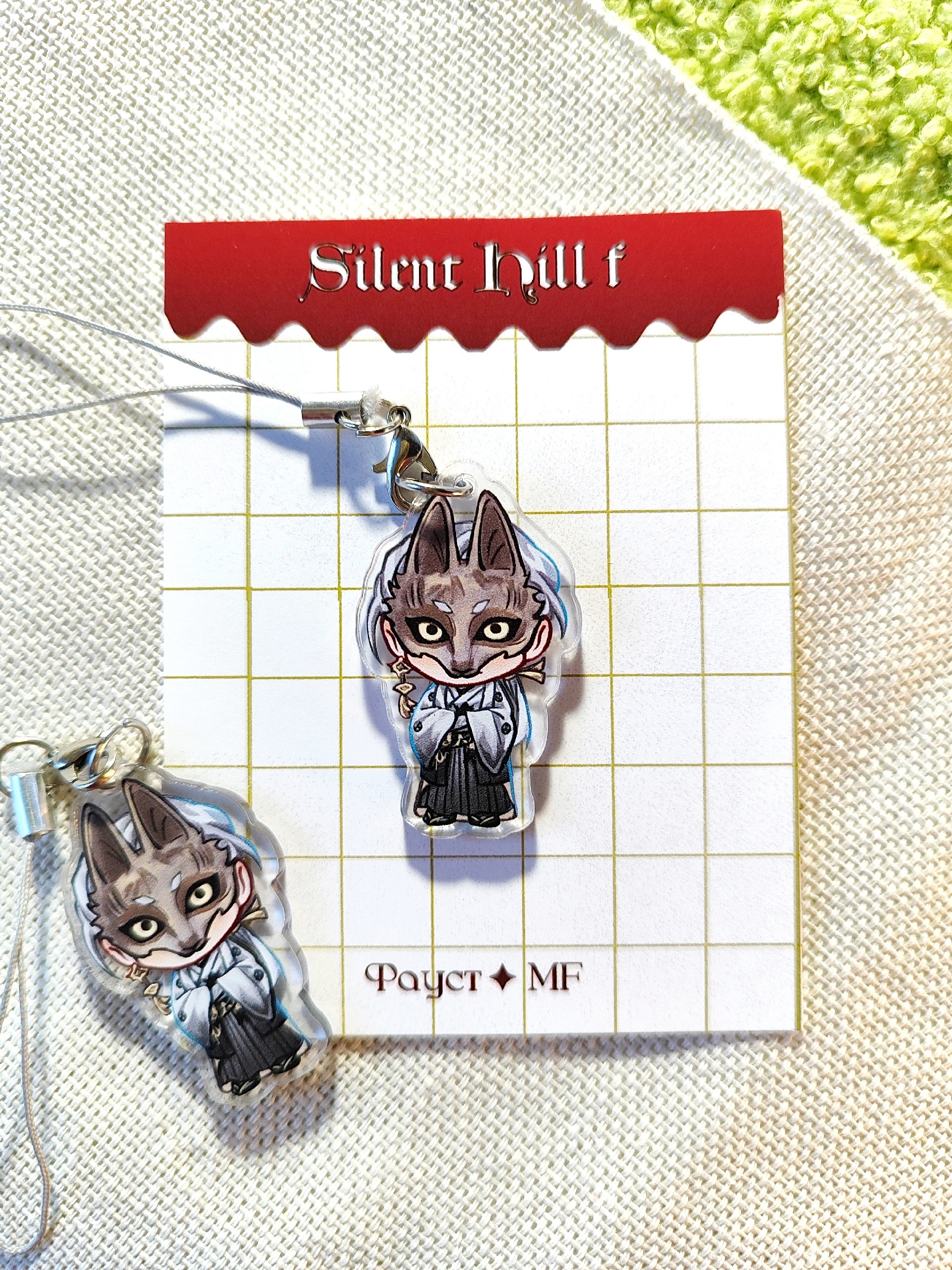 Брелок Лисья маска 4см