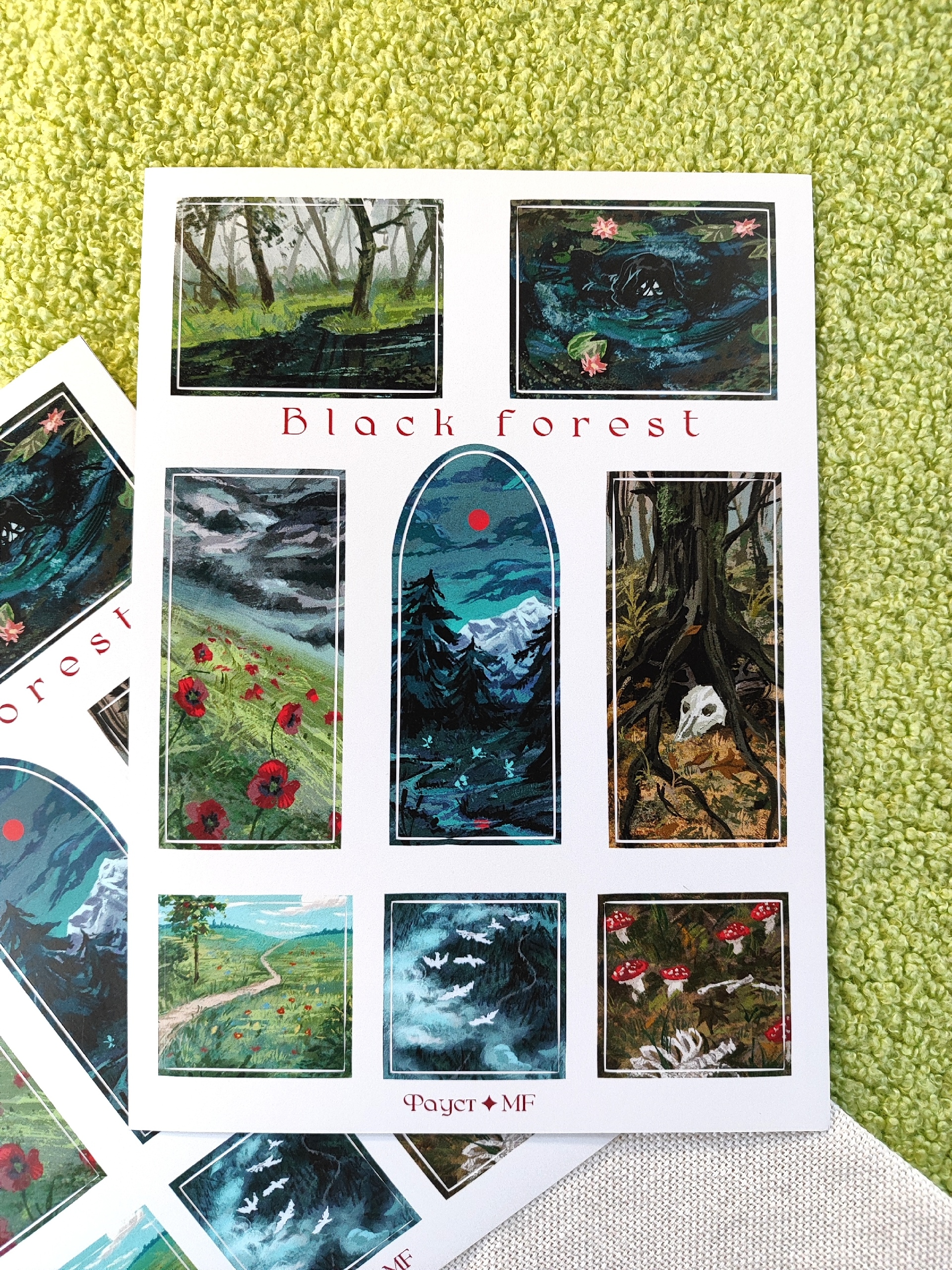 Стикеры Черный Лес