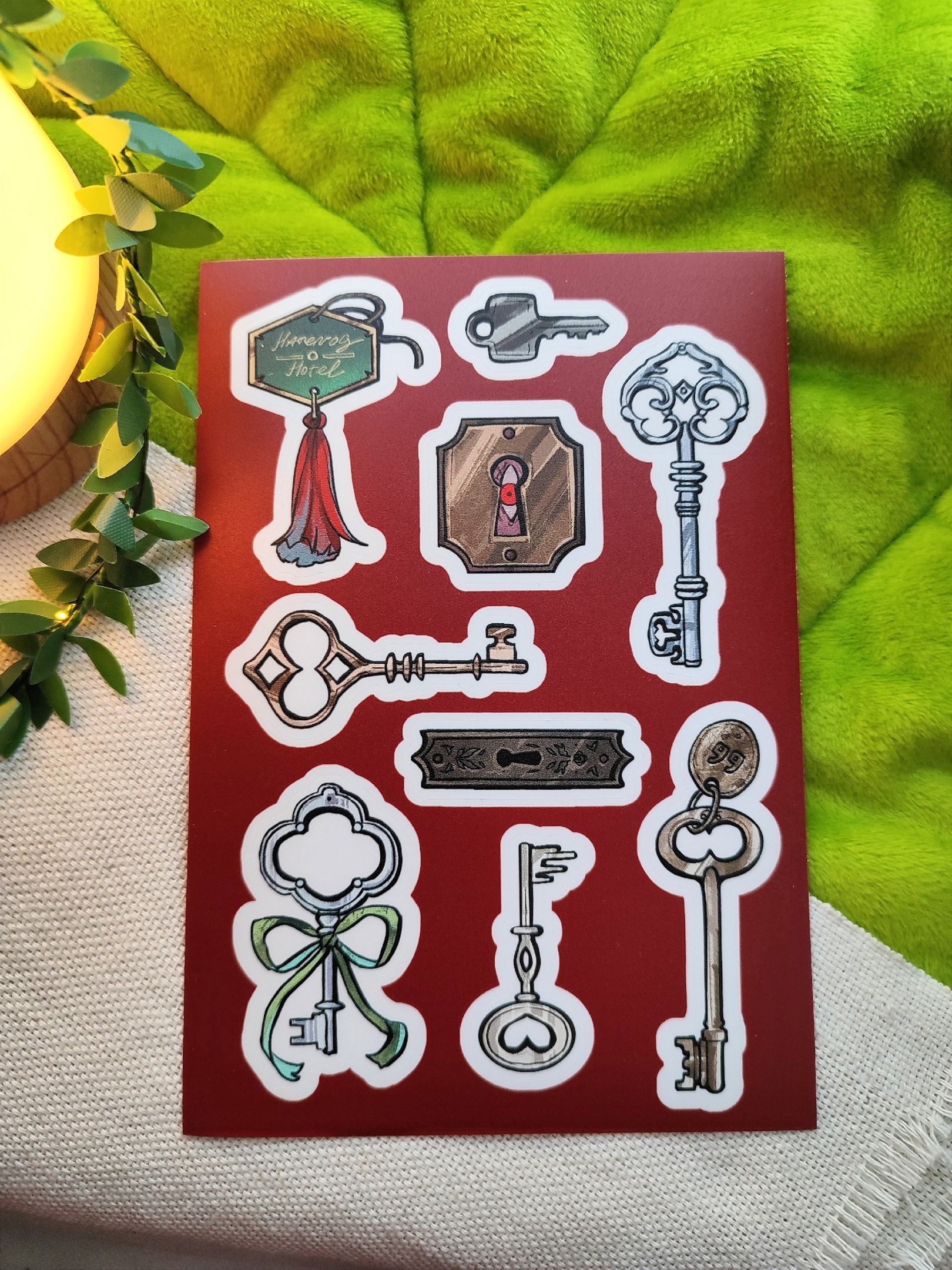 Стикеры прозрачные Ключи