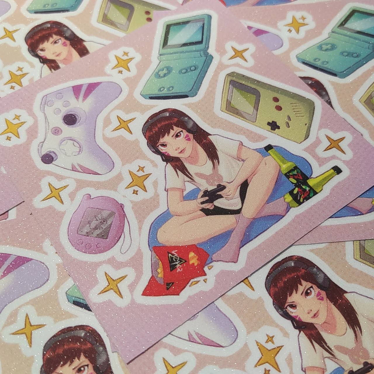 Стикерпак геймерша