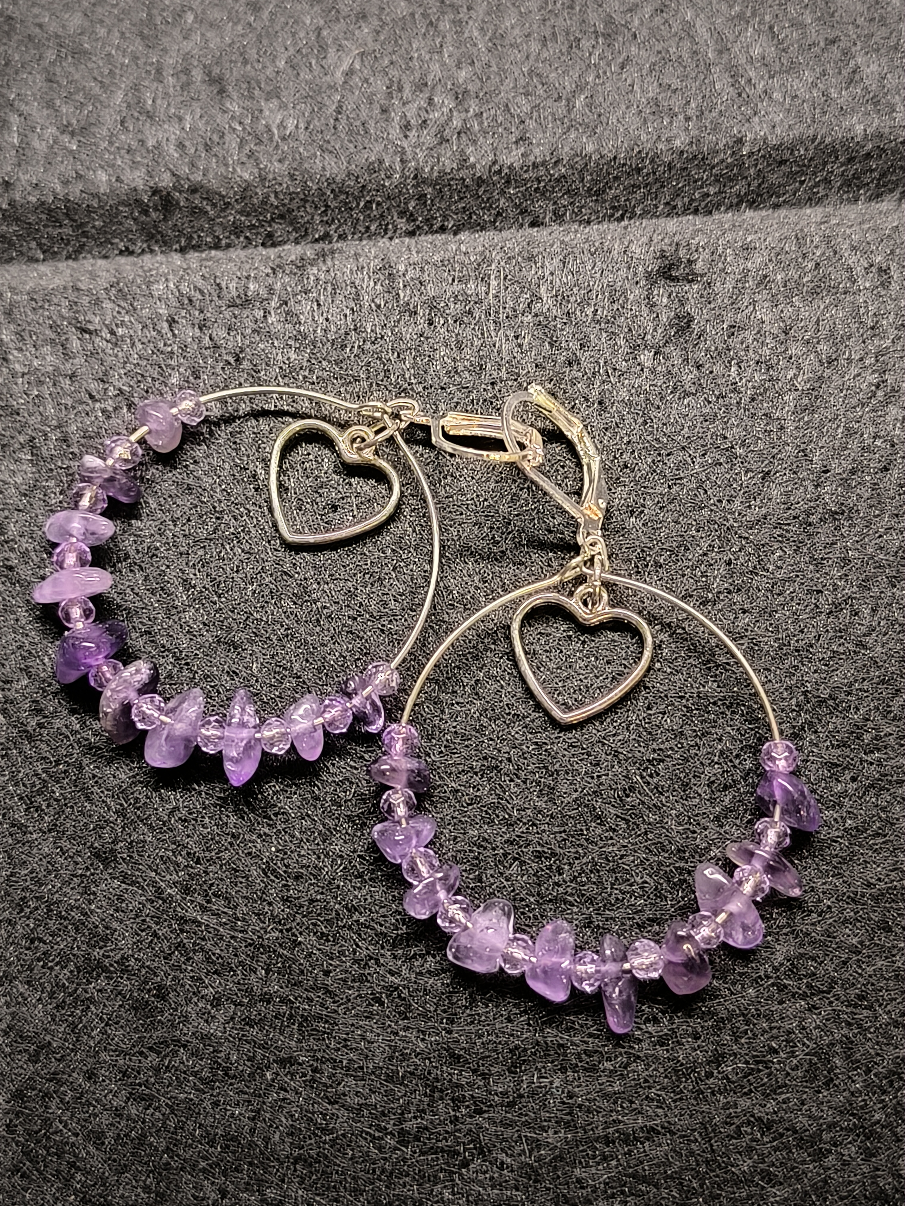 Серьги аметист