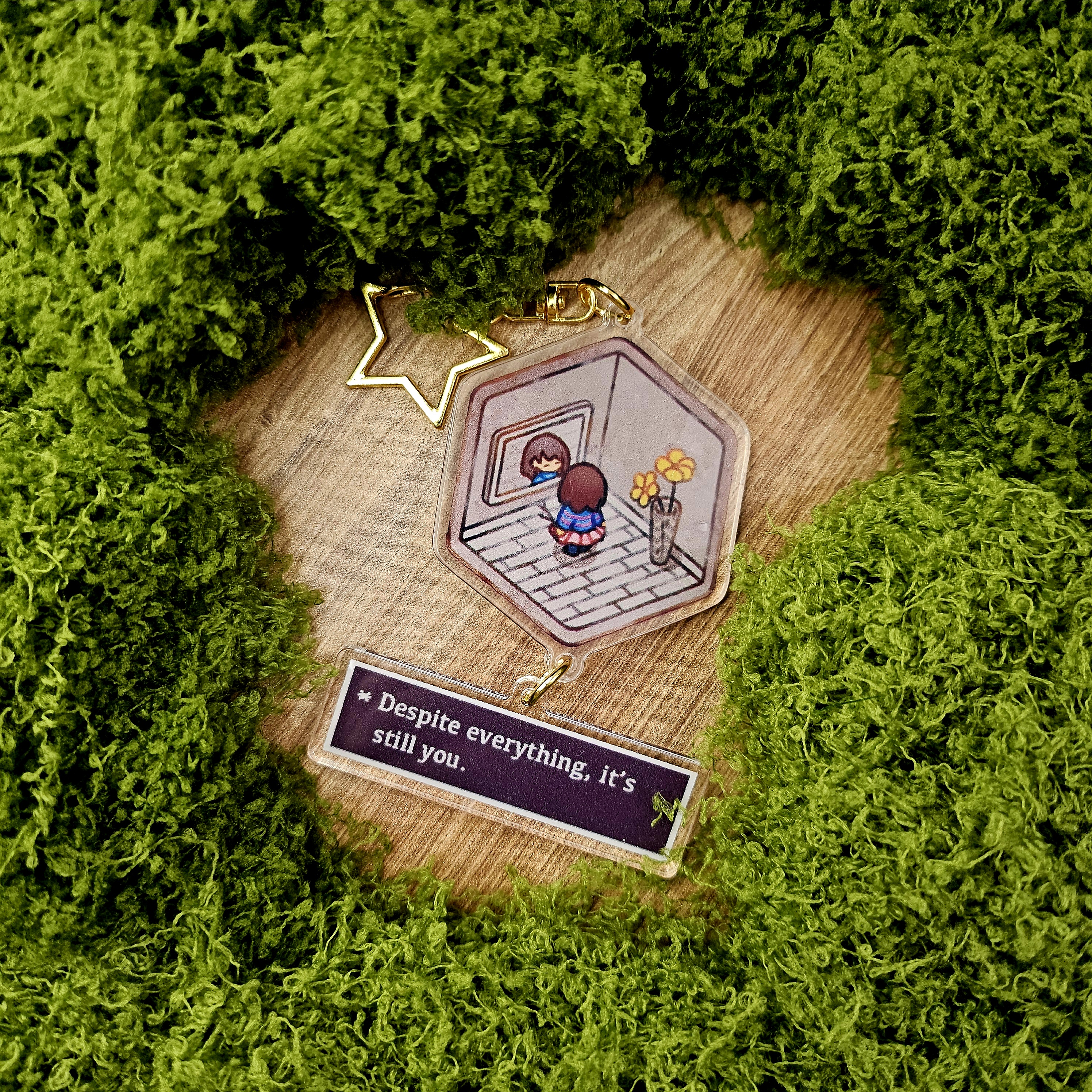 Брелок undertale двойной