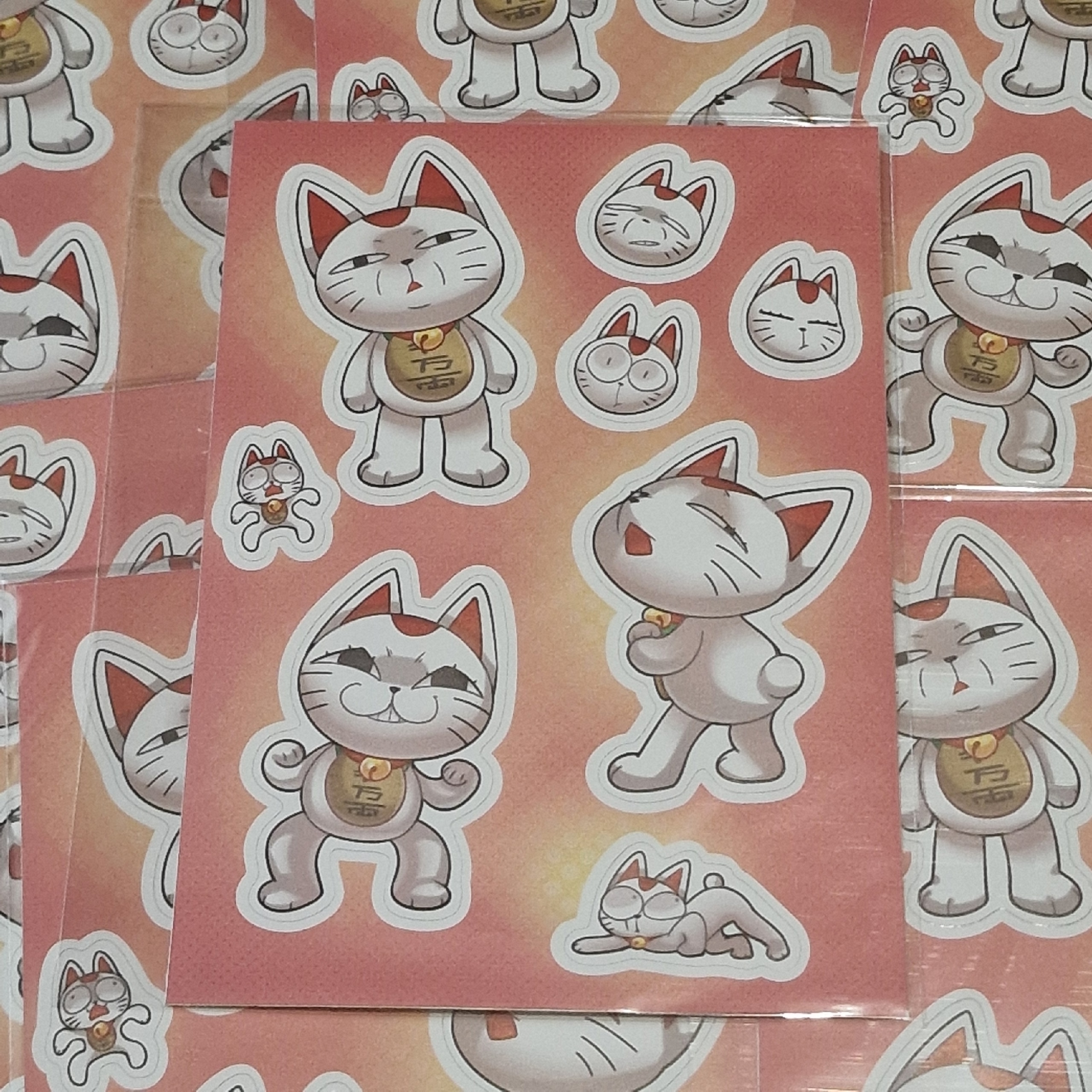 Стикерпак А7 турбо кошка