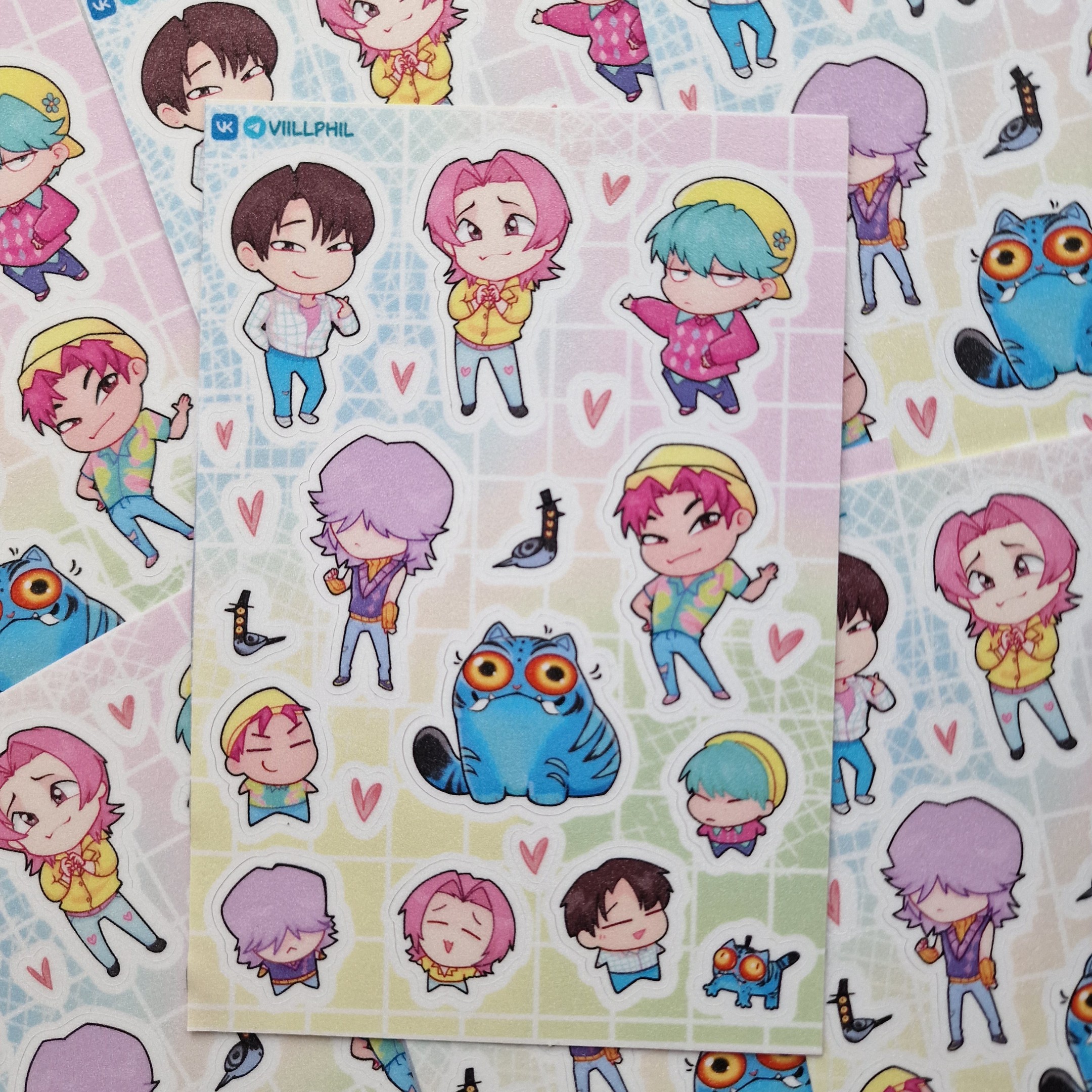 Стикерпак А6 сахарный SajaBoys