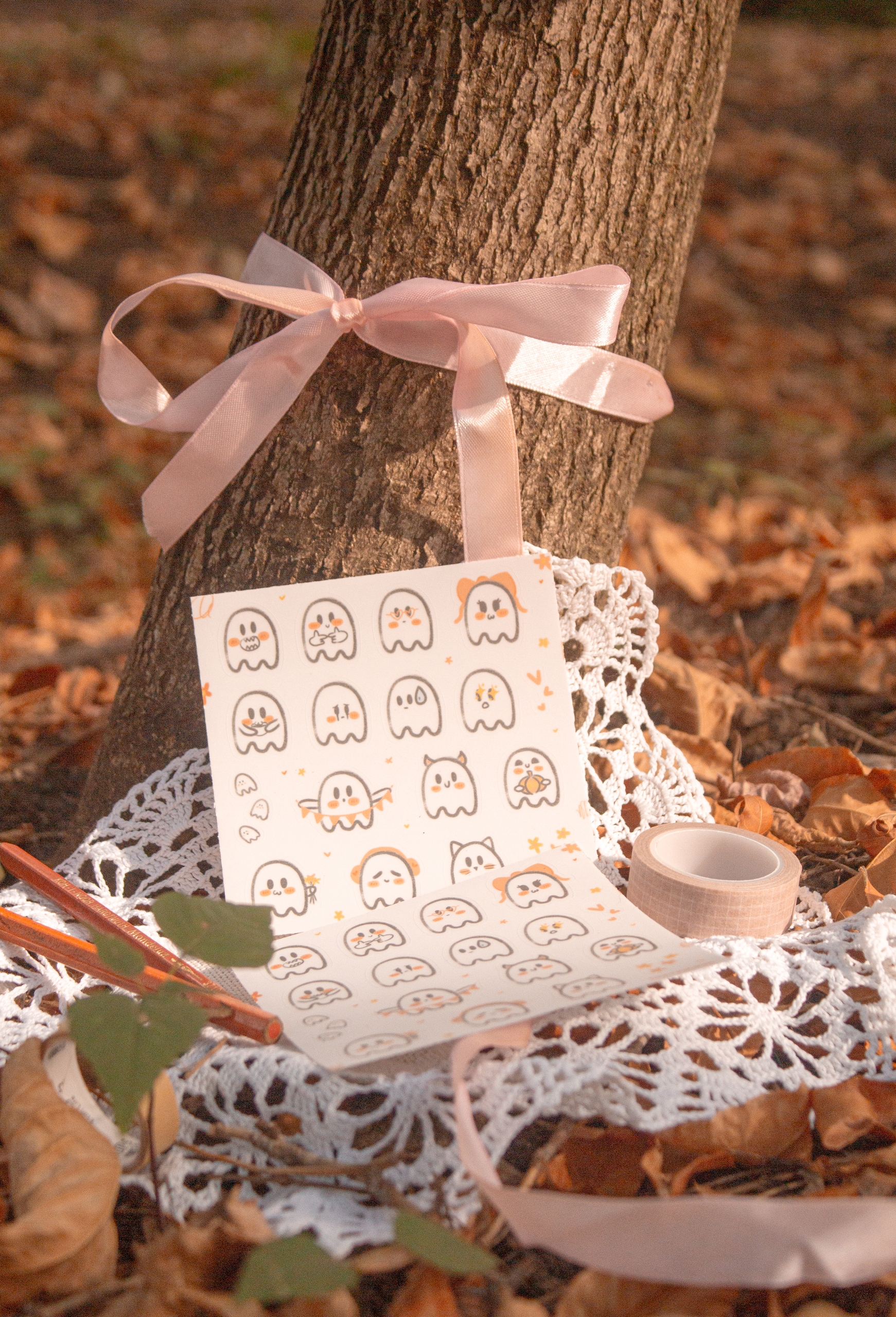 Стикерпак прозрачный «привидешки»