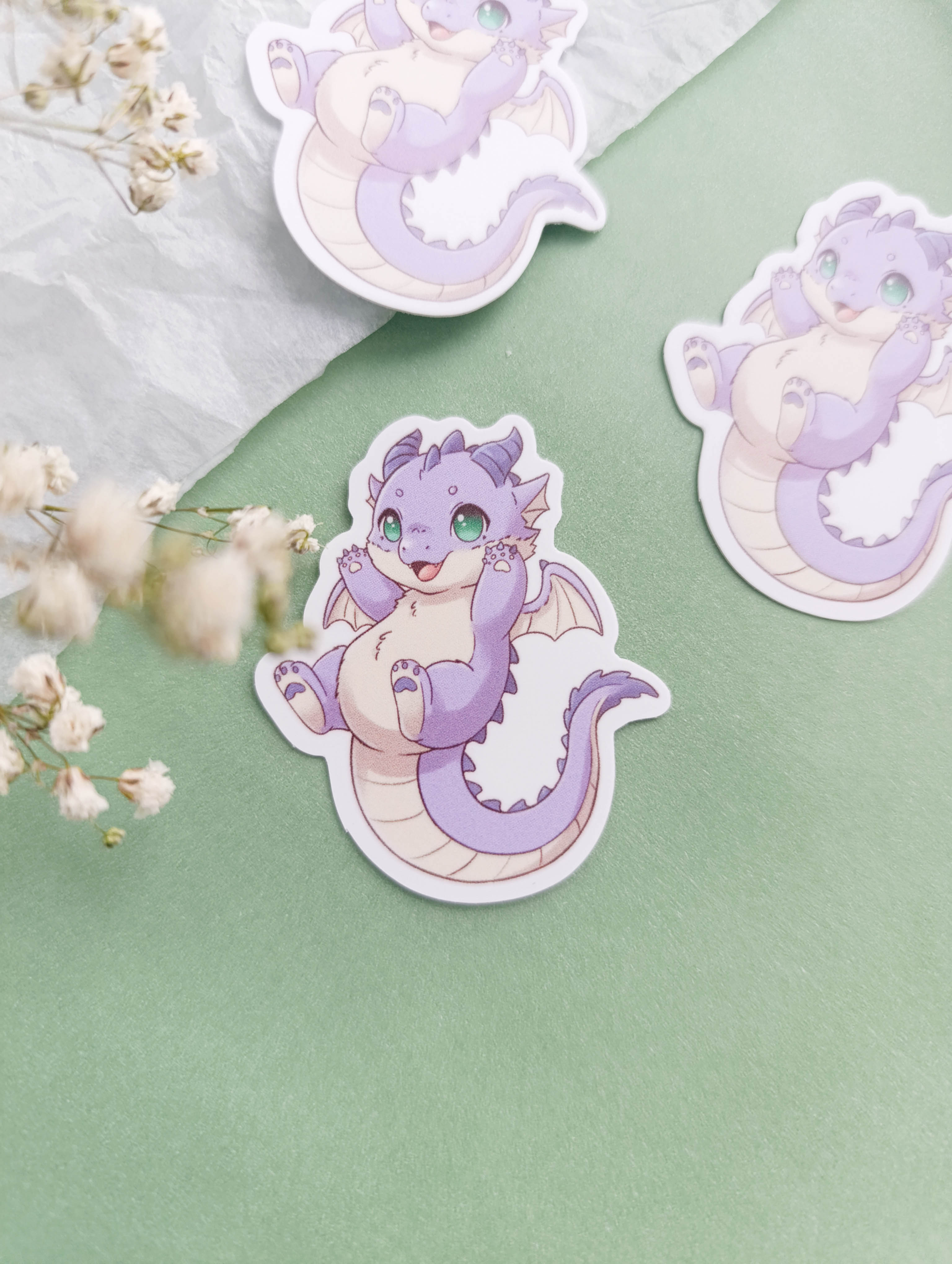 Стикер "Дракон фиолетовый"