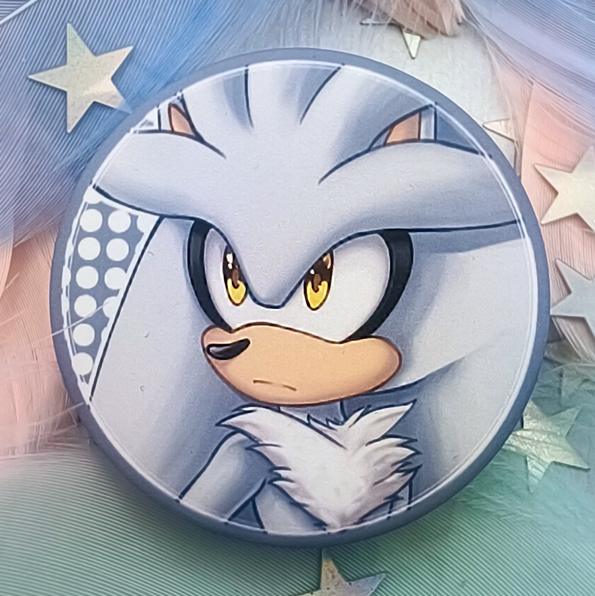 Значок Сильвер (44 мм, софт-тач)