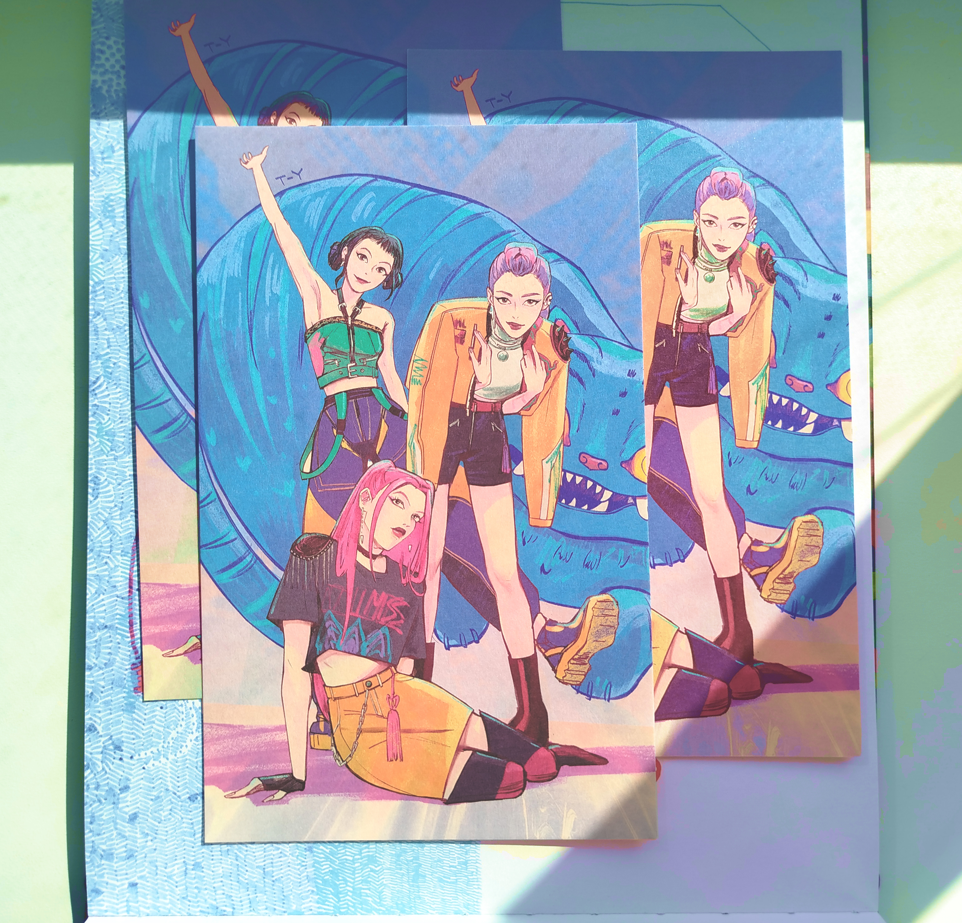 Принт Крор охотницы на демонов