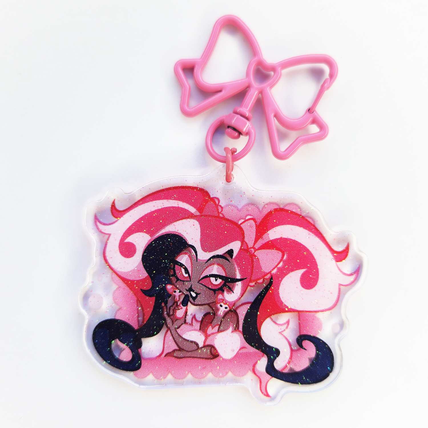 Брелок Вельвет УФ смола с блёстками