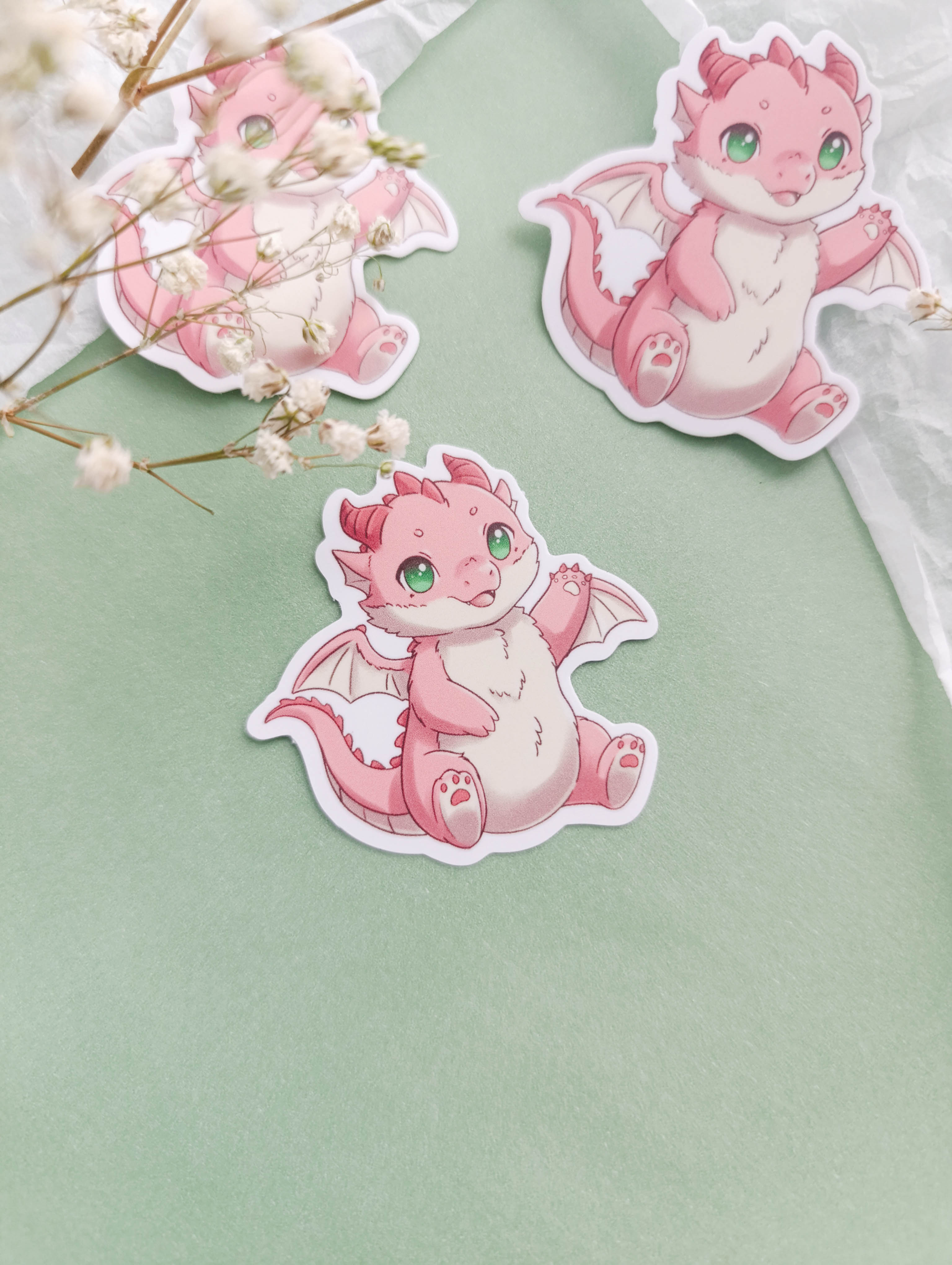 Стикер "Дракон красный"