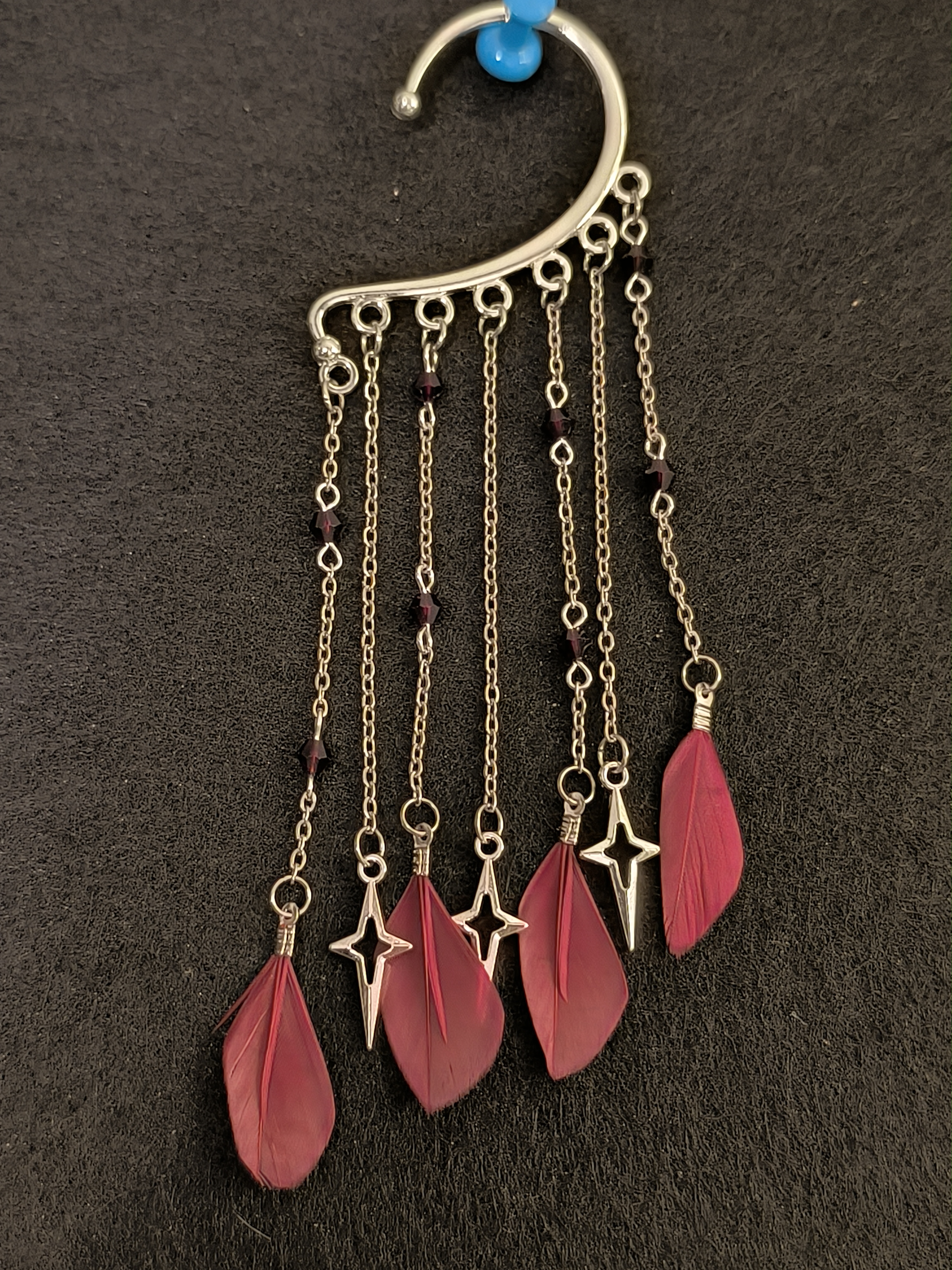 Кафф бордовый