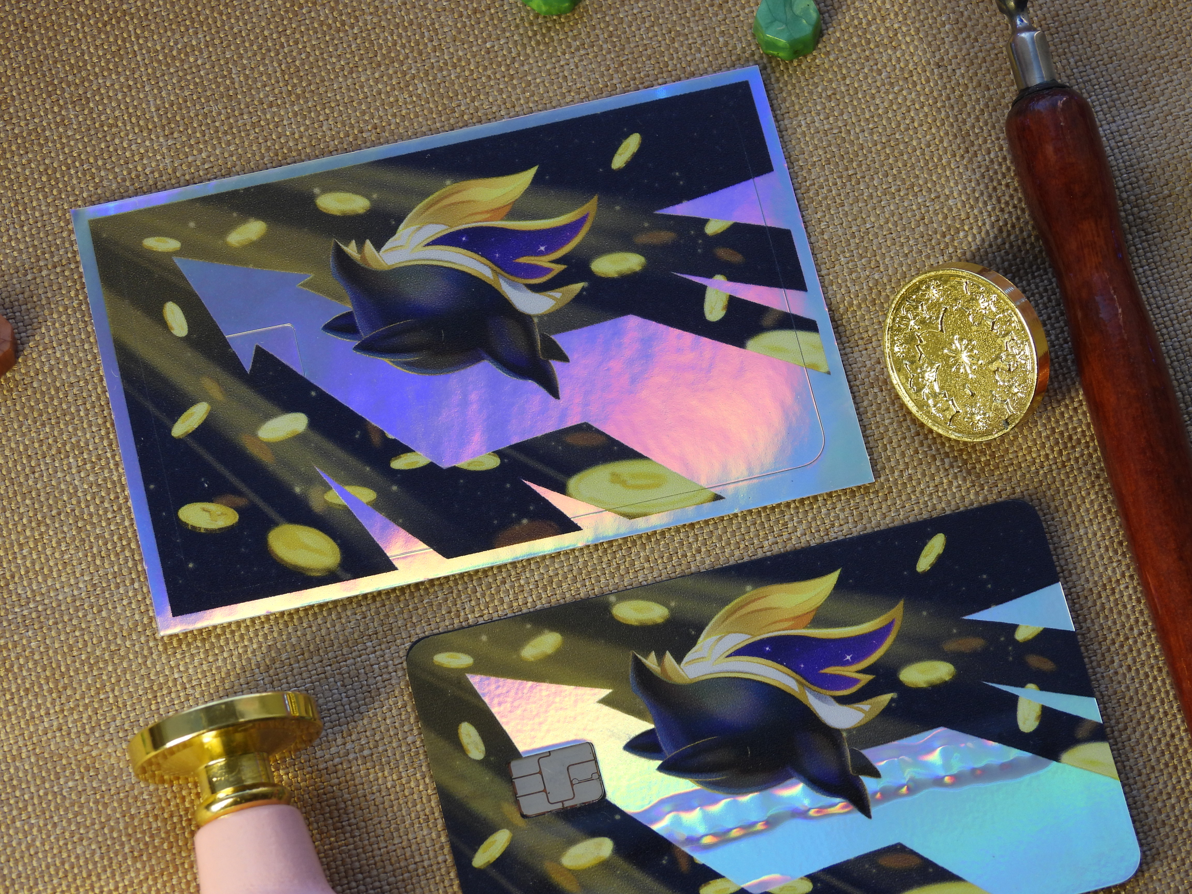 Наклейка на карту "Свинка"