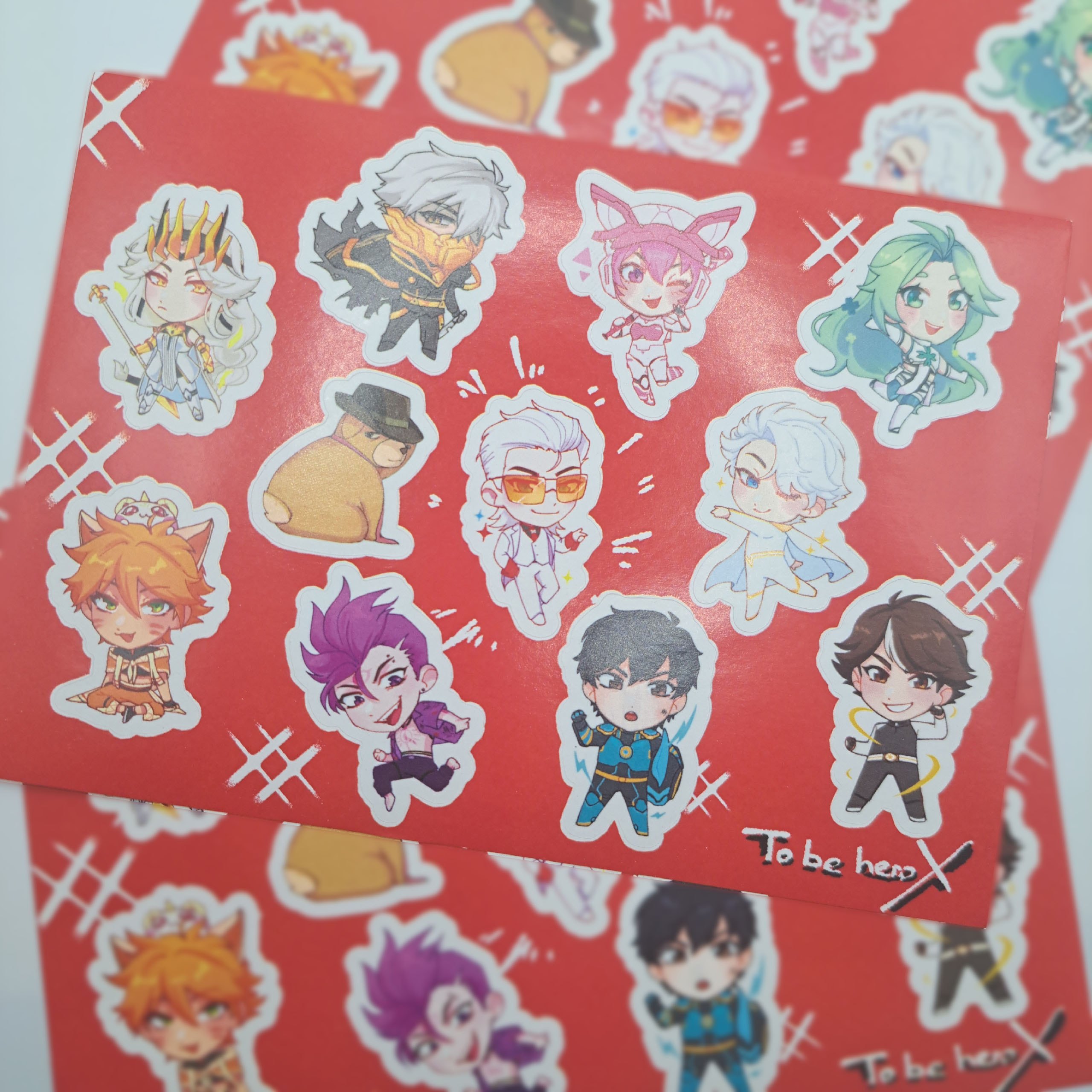 Стикеры А6 Быть Героем Икс / To Be Hero X