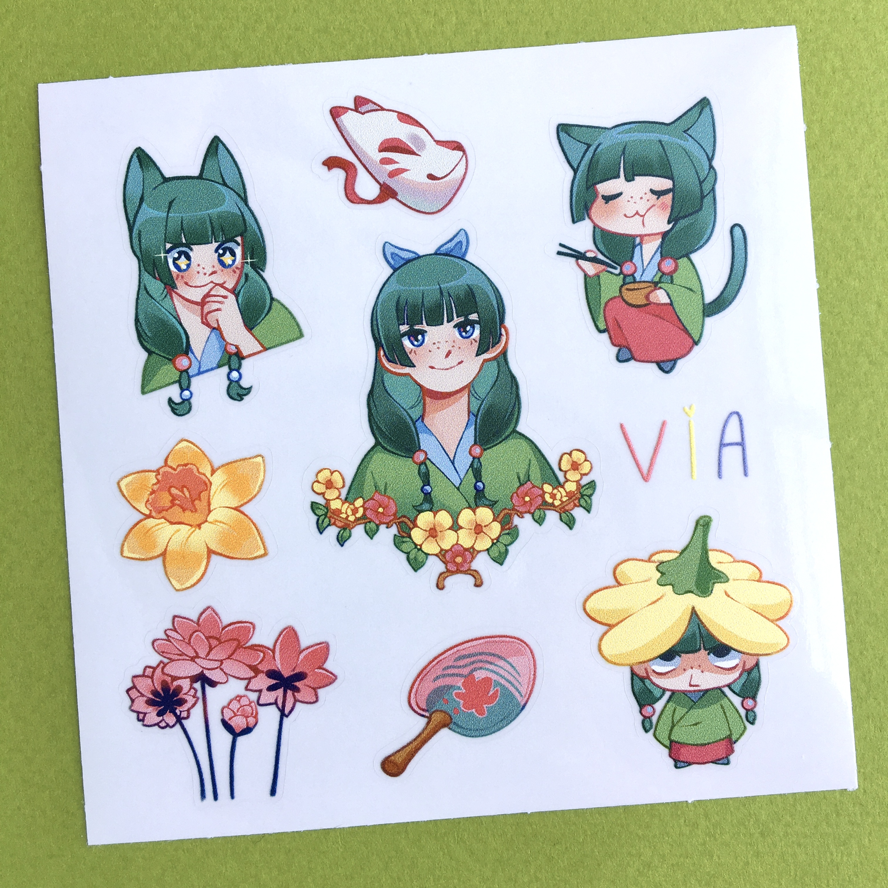 Стикерпак "Сяо Мао" прозрач.