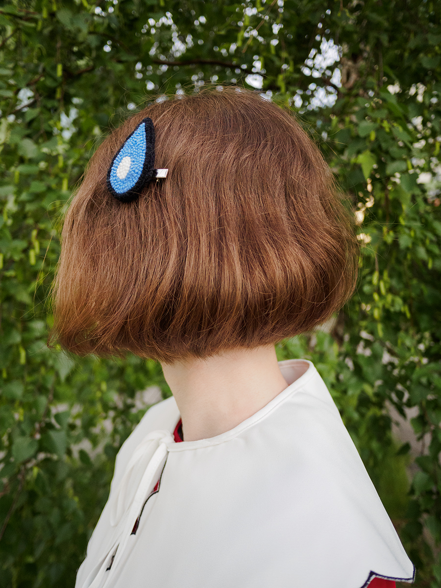 Заколка "Капля"