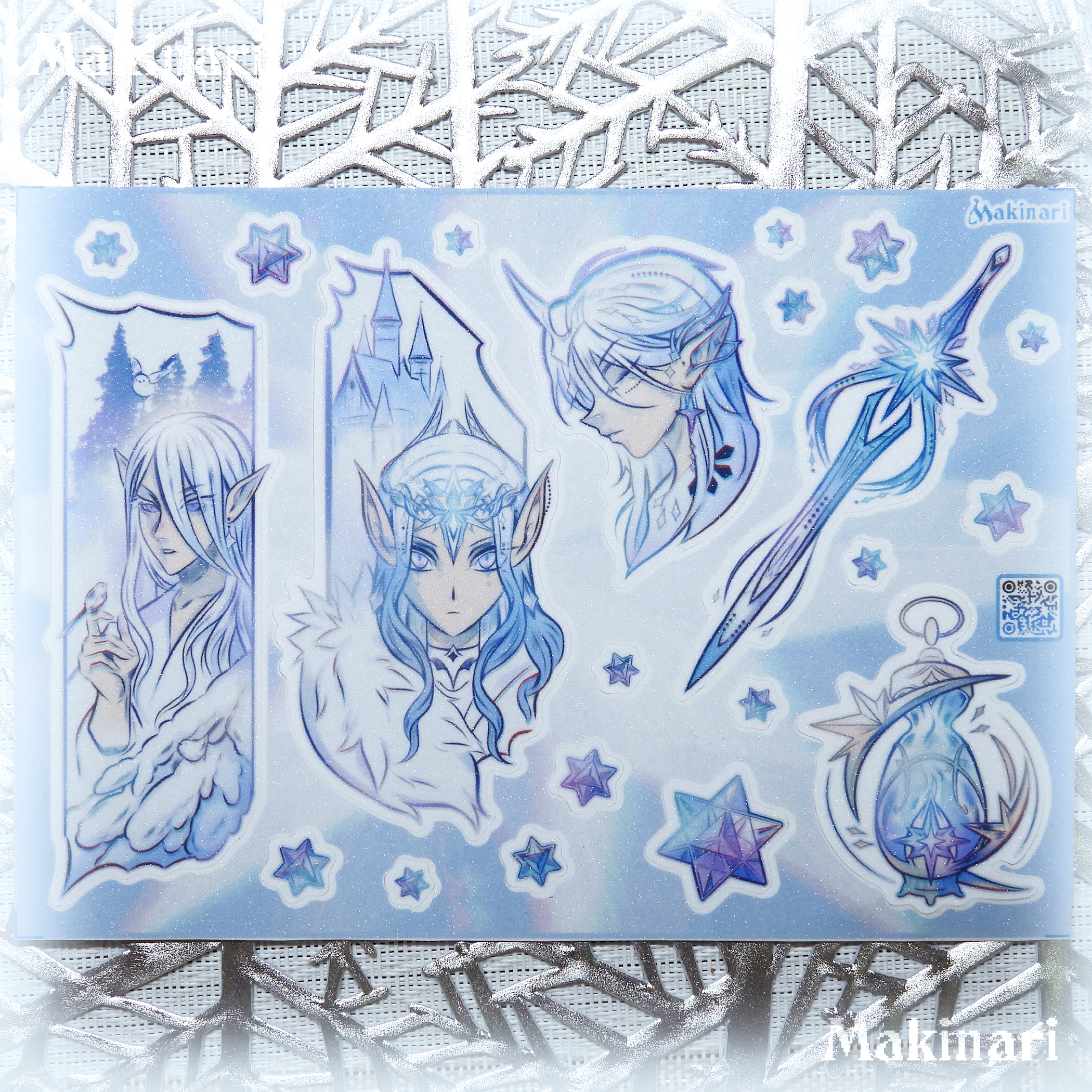 А6 стикерпак "Снежные эльфы"