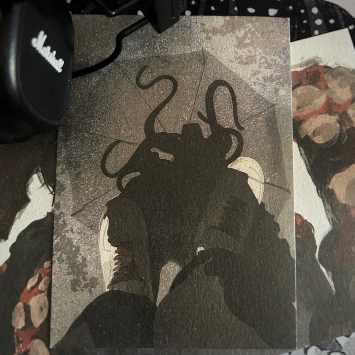 Открытка Йошида зонт