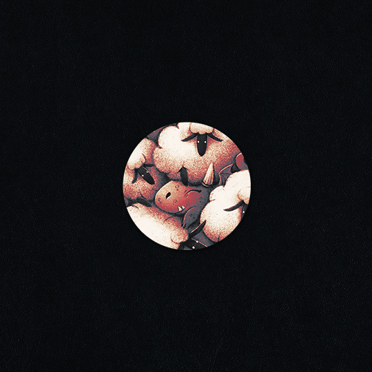 Зн.37 мм “Дракон с овечками”