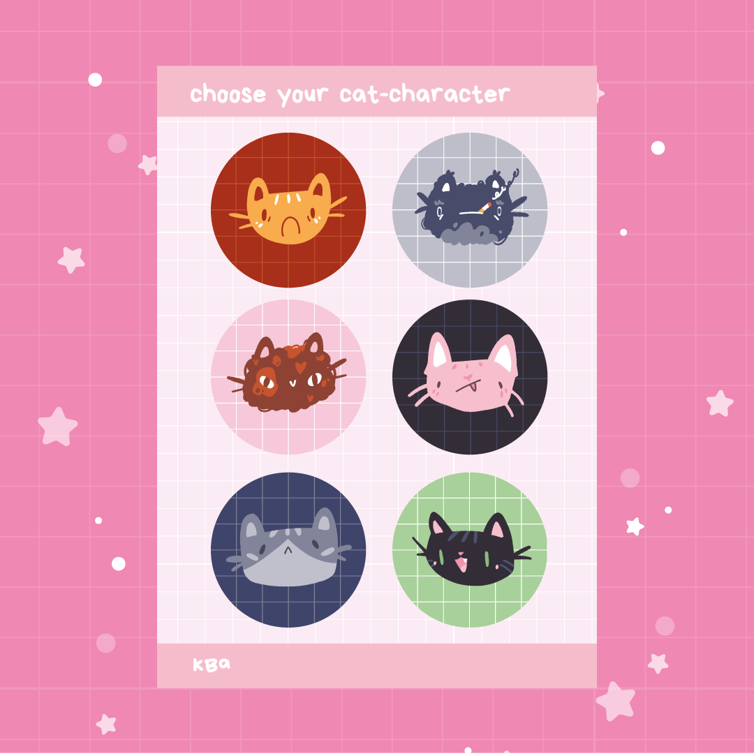 Стикерпак Choose your cat-character