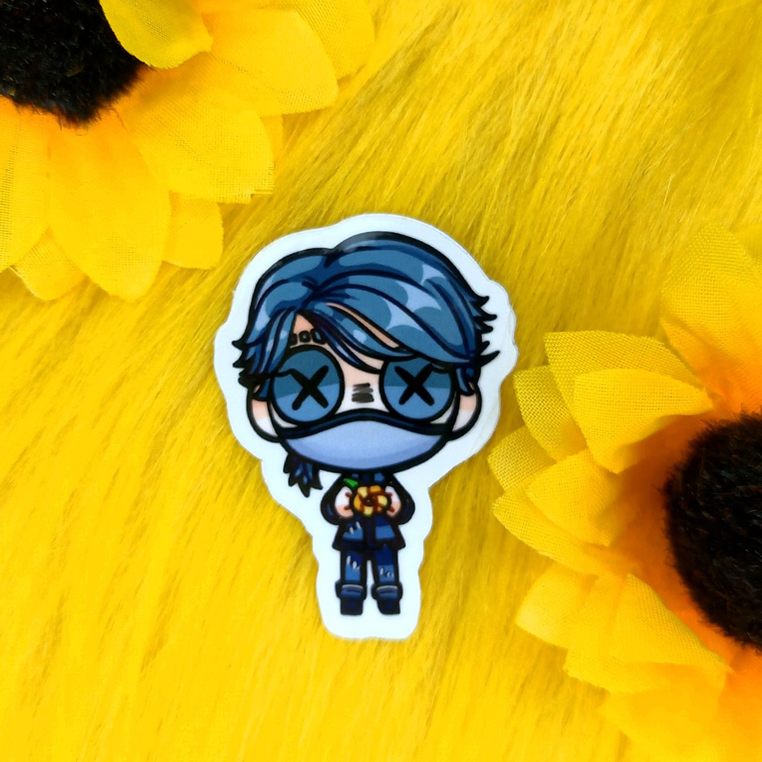 Стикер с вырубкой 5 см Эзоп Карл