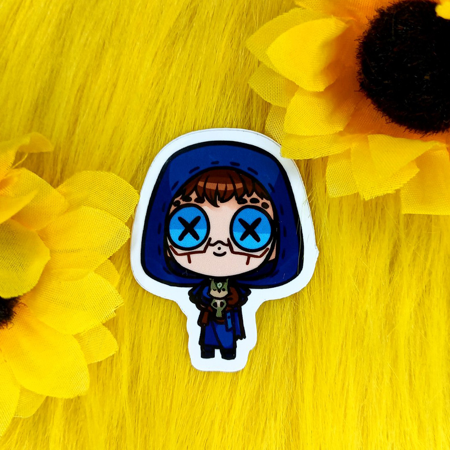 Стикер с вырубкой 5 см Илай Кларк