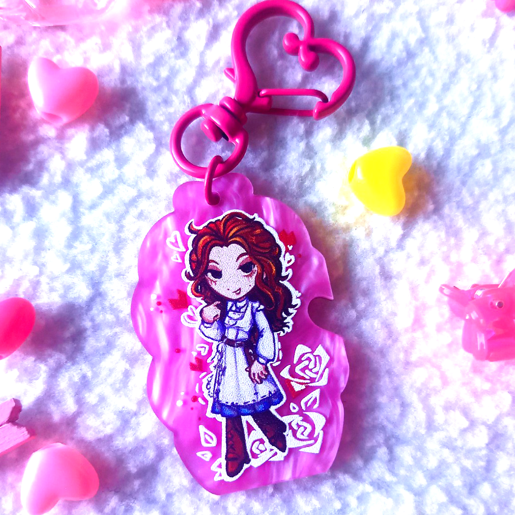 Брелок 5 см мрамор Ада