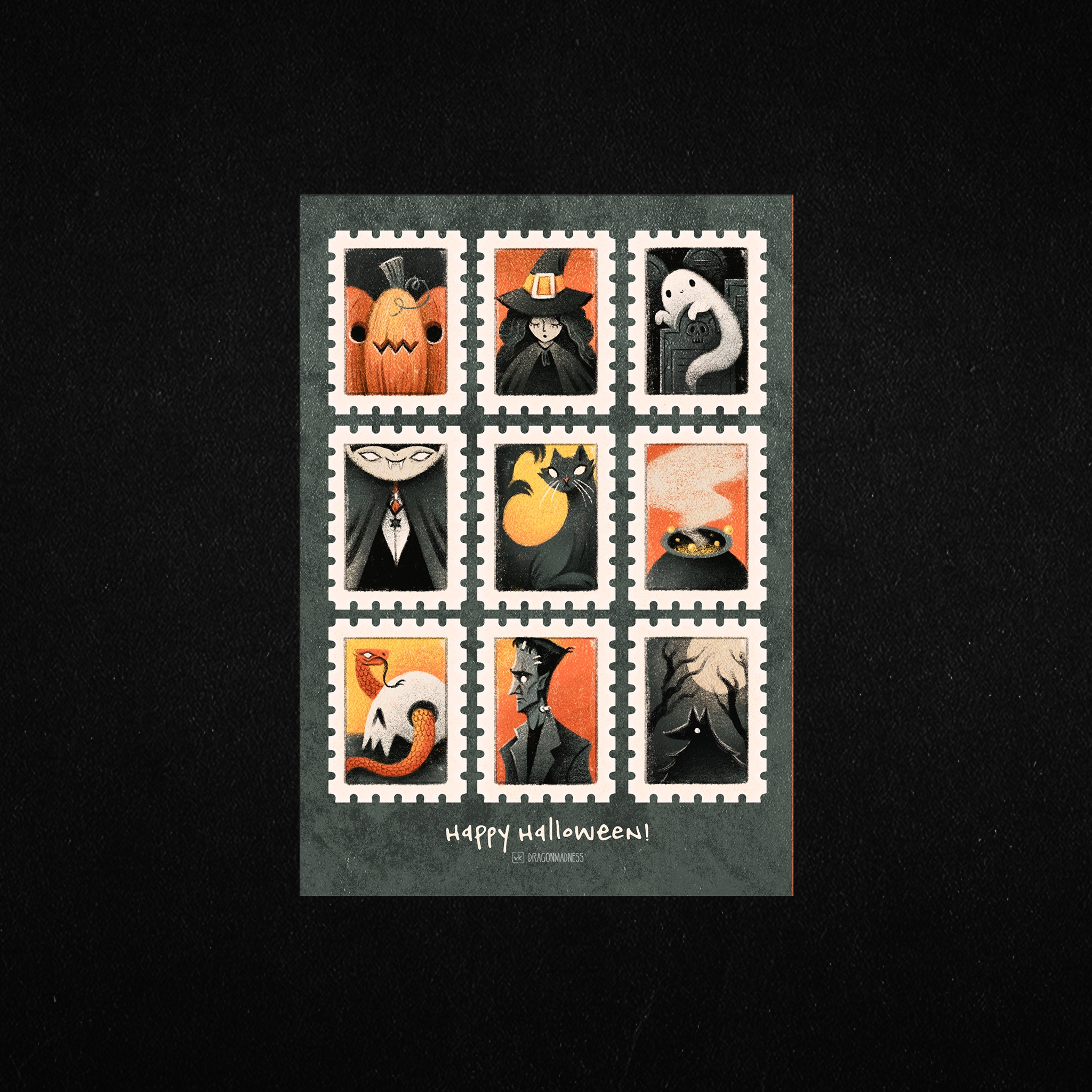 ст-к А6 Хэллоуин. марки