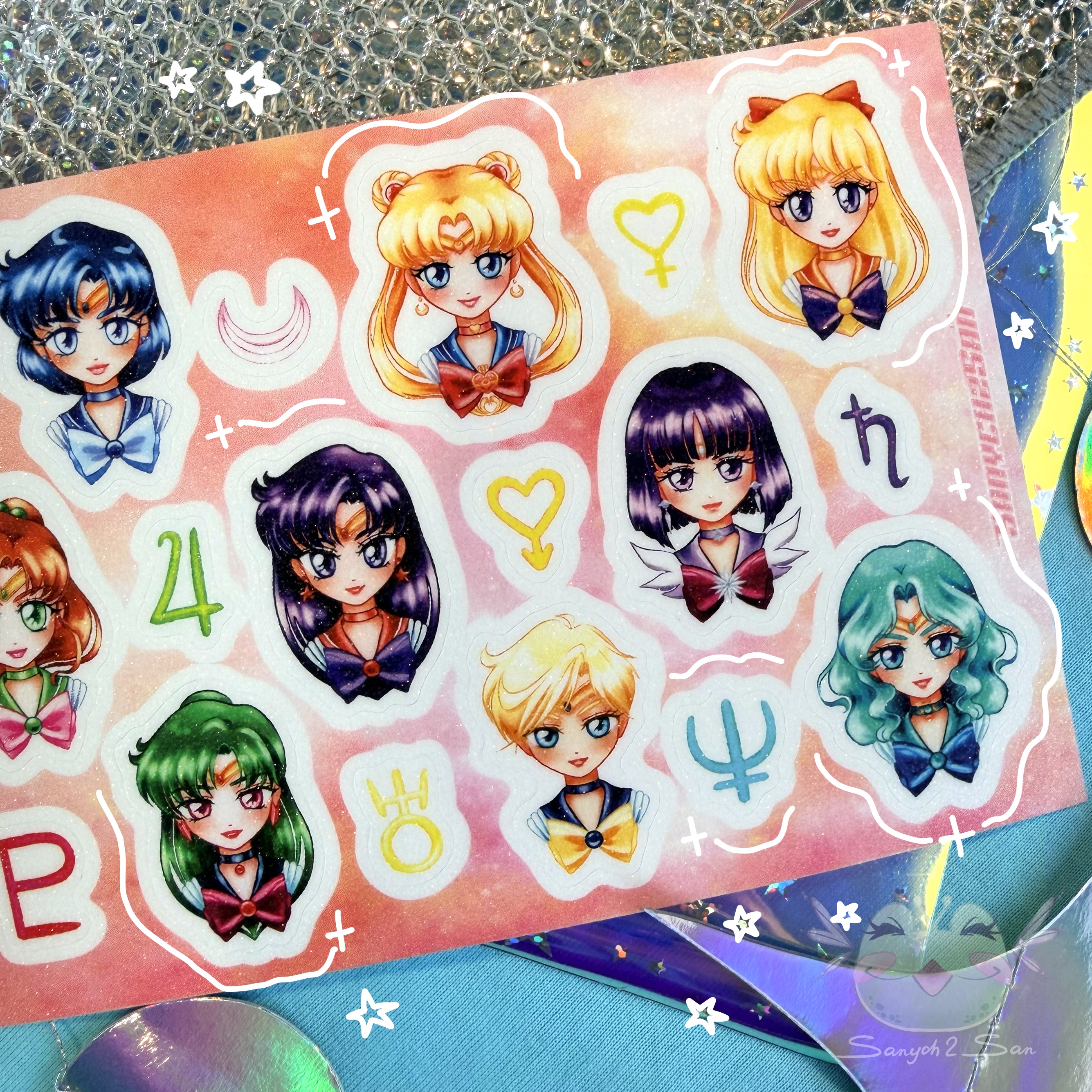 Стикерпак А6, винил сахар, SAILORMOON