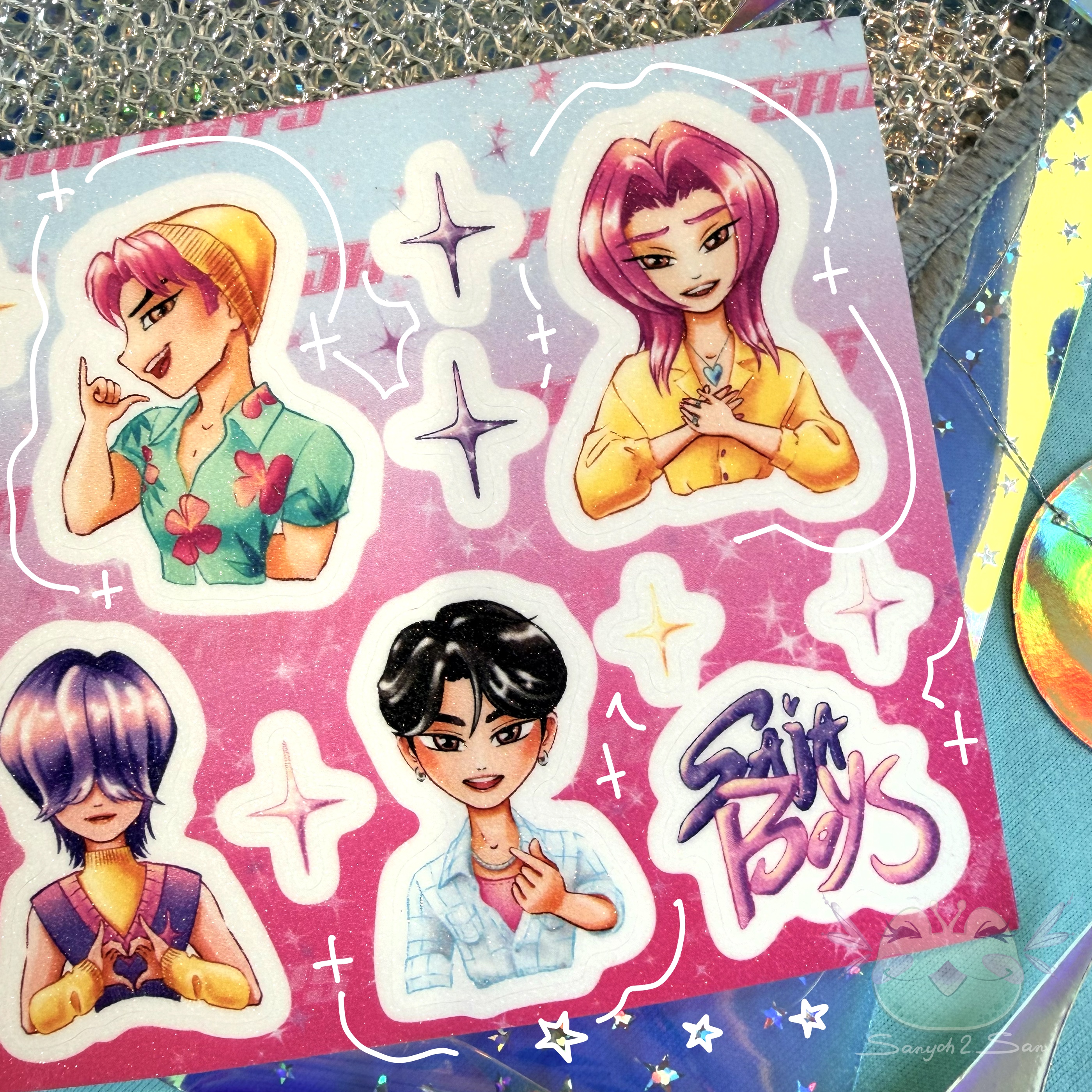 Стикерпак А6, винил сахар, KPOP D.H. SAJA-SODAPOP