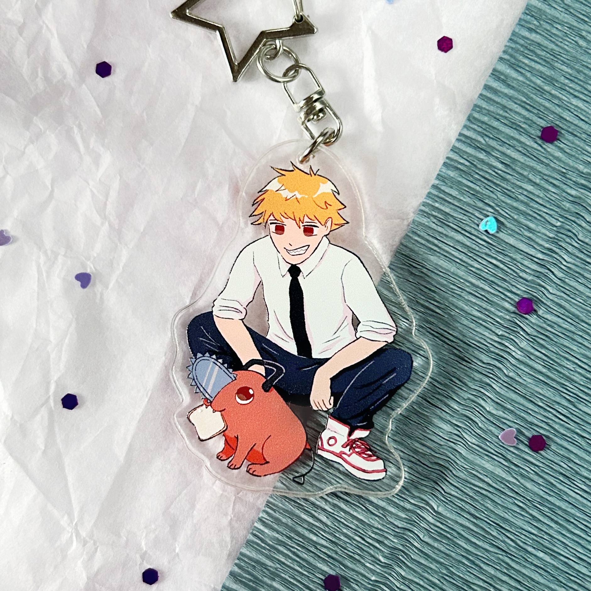 "Дэнджи и Почита" брелок человек-бензопила