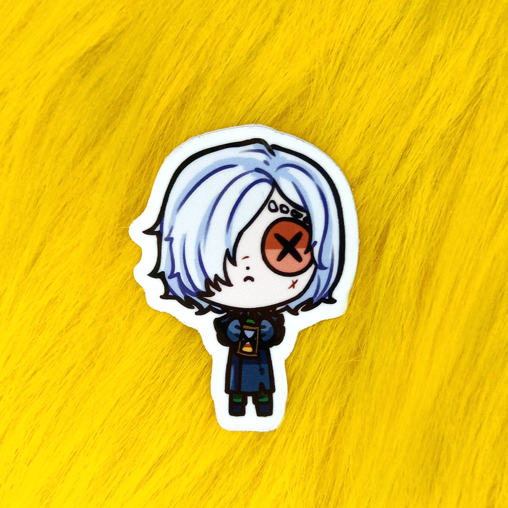 Стикер с вырубкой 5 см Эндрю Кресс