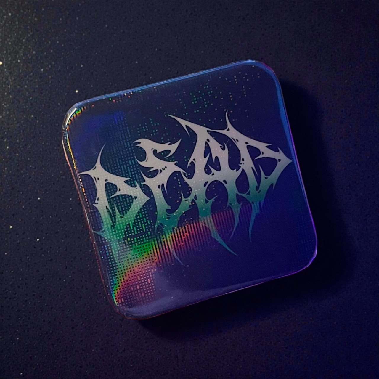 Значок Помер квадрат 37мм