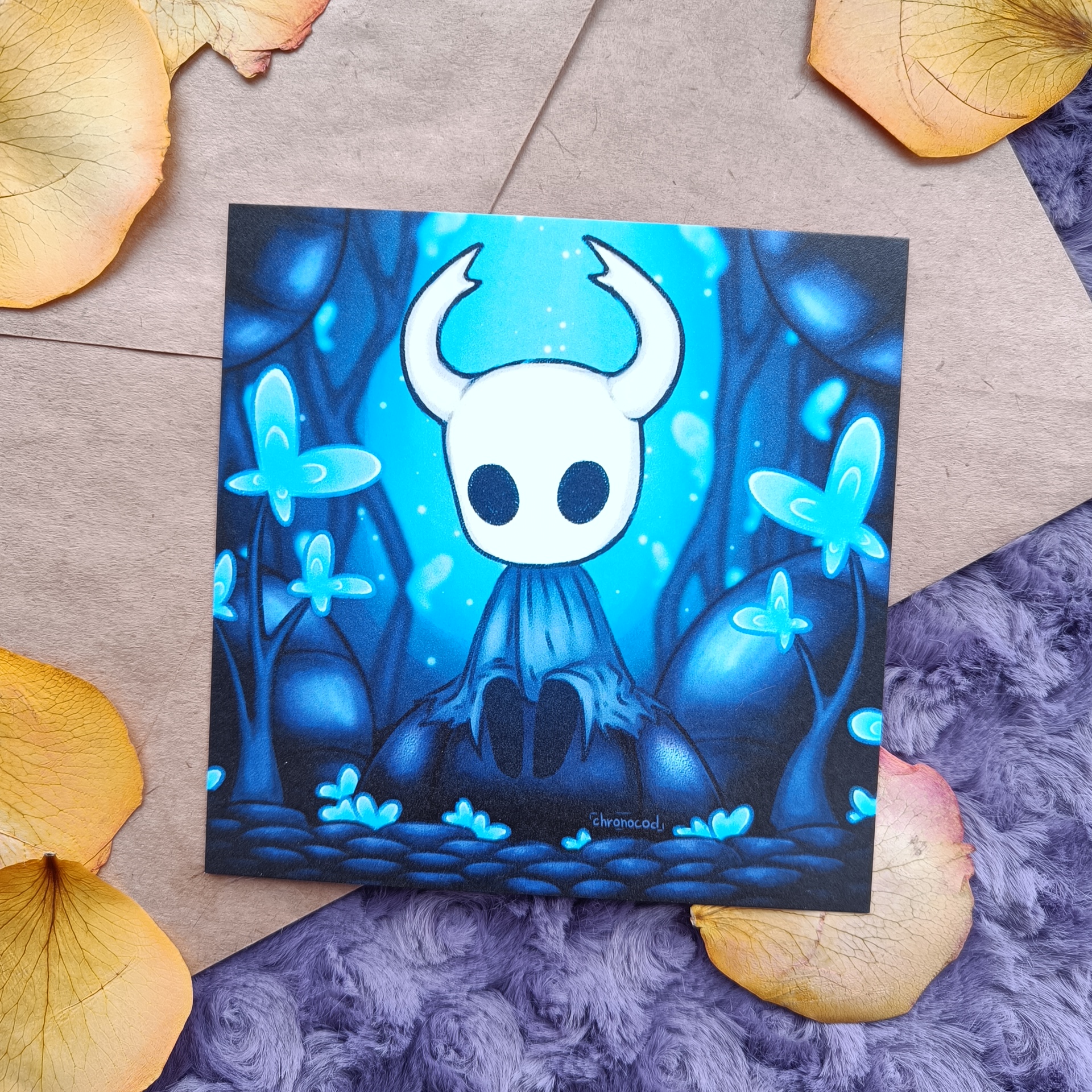 Принт 116х116 мм Полый рыцарь