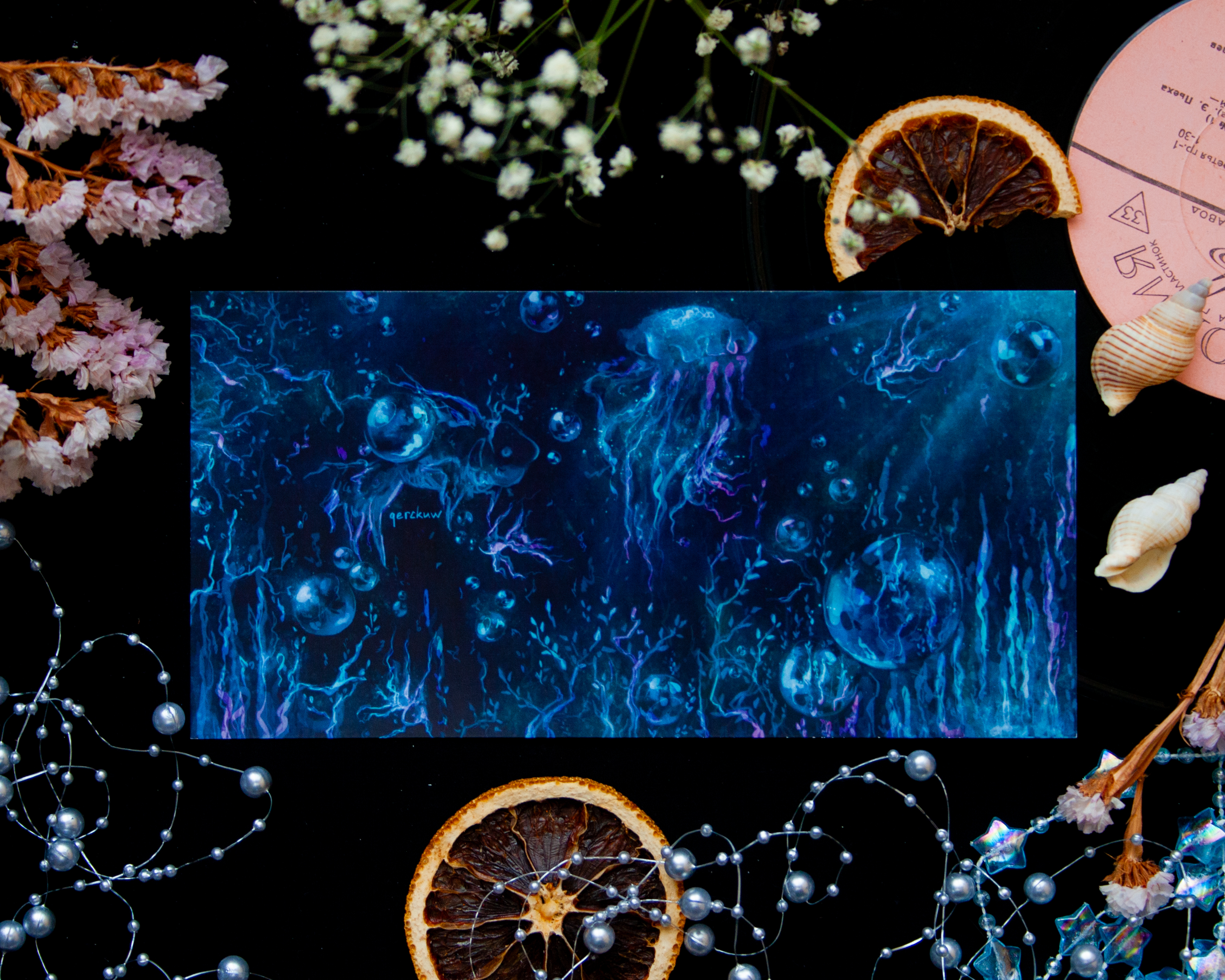 Принт "В морских глубинах" 205х105мм