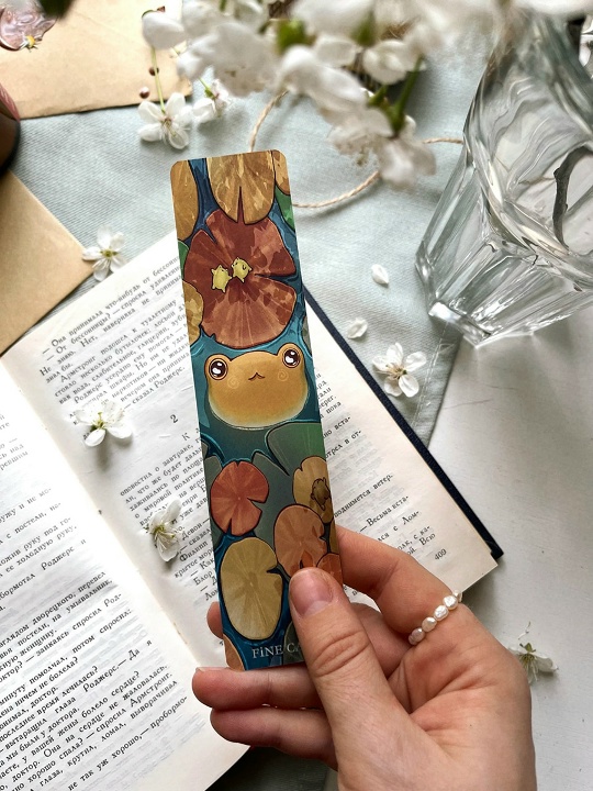 Закладка soft touch Жабки