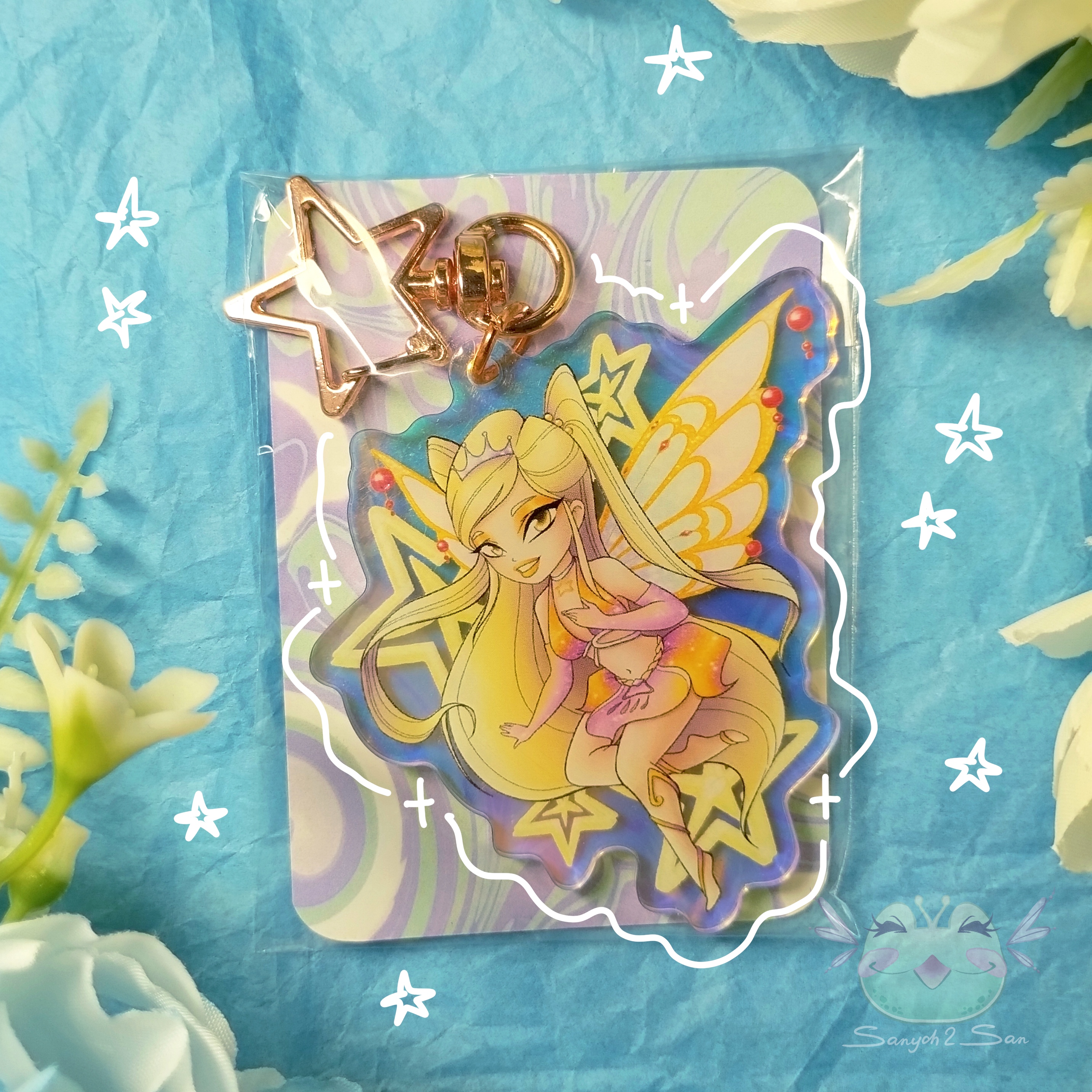 Брелок-гологр., WINX STELLA, 6см