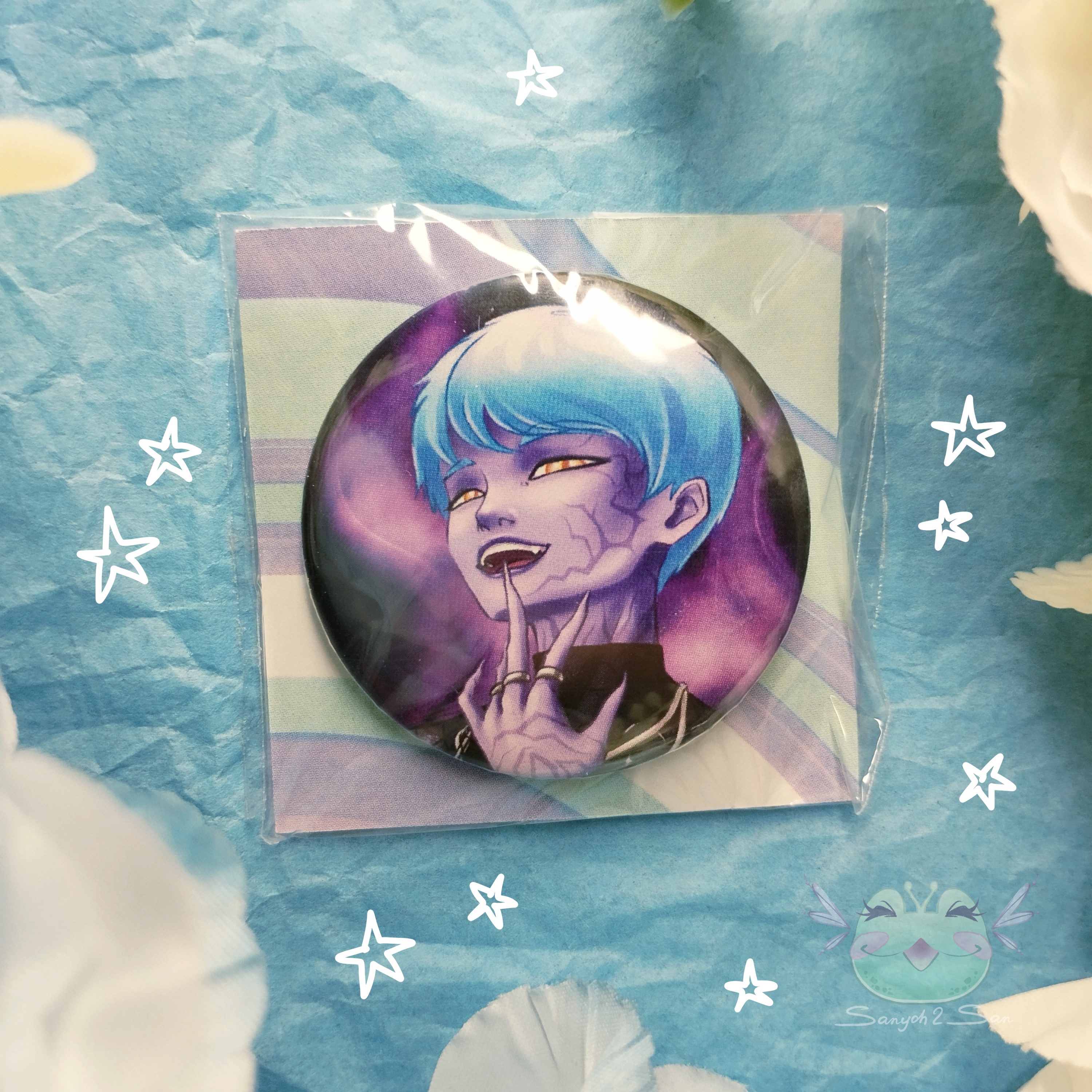 Значок KPOP D.H. BABY, круг 37 мм, глянец