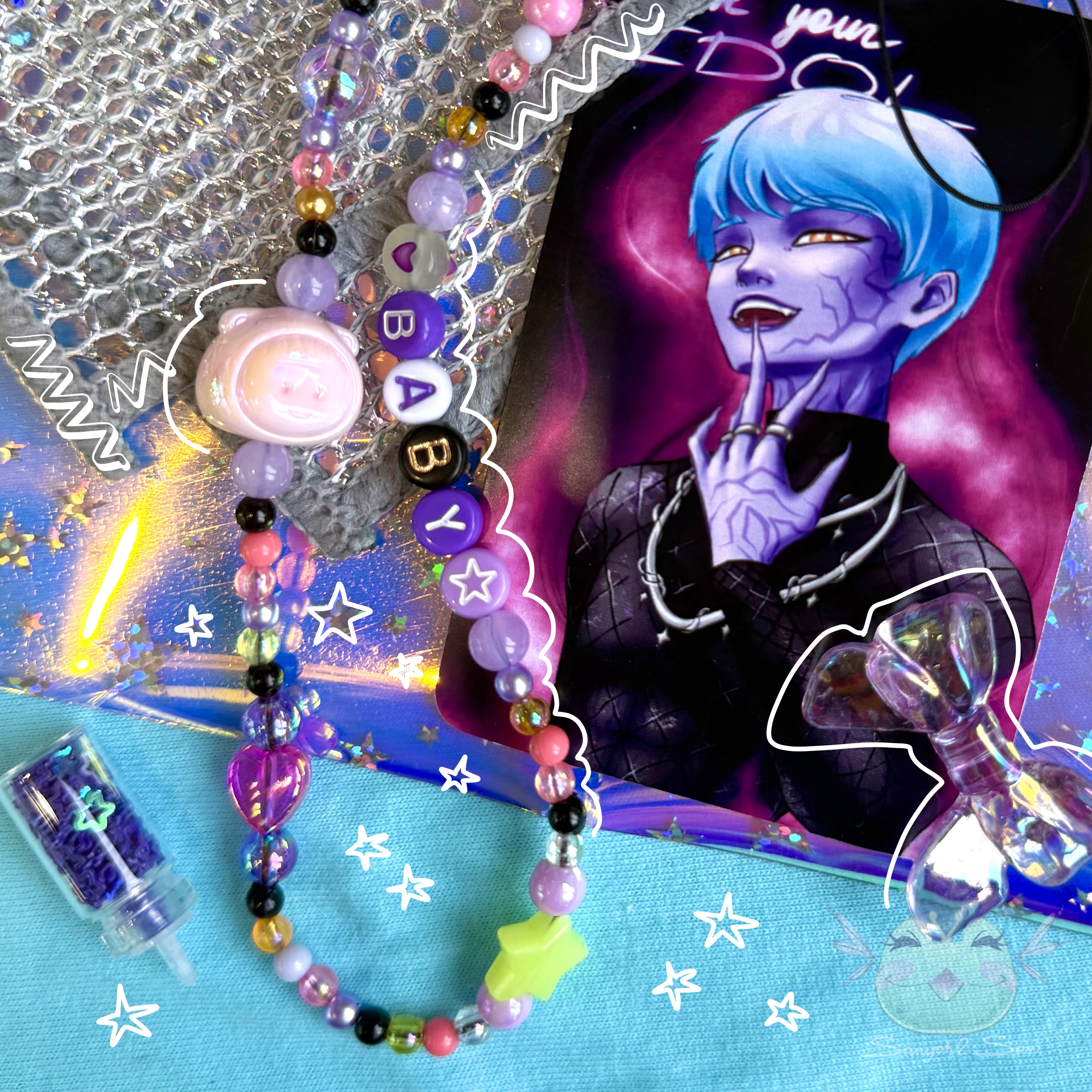 Брелок-петля, KPOP D.H., BABY