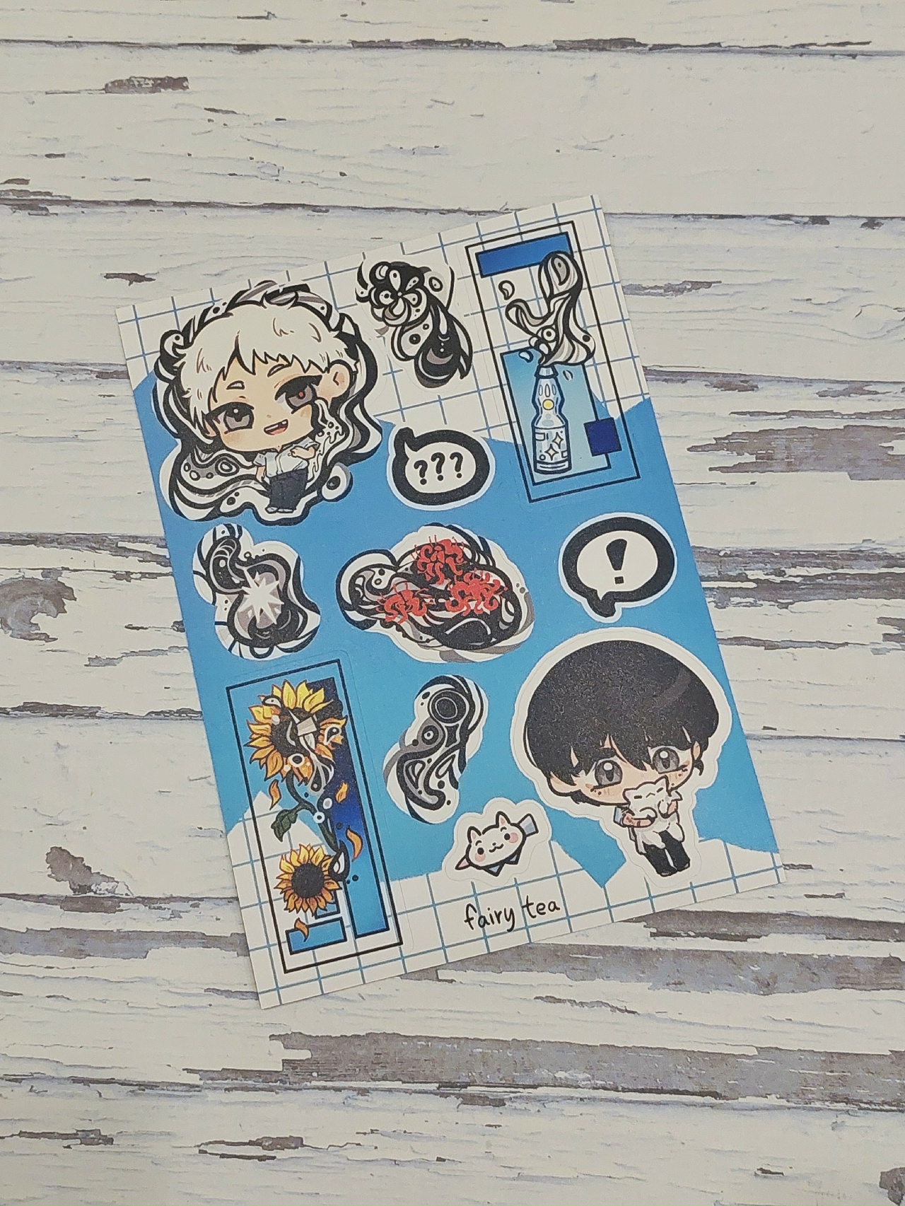 Стикерпак А6 Лето когда умер Хикару