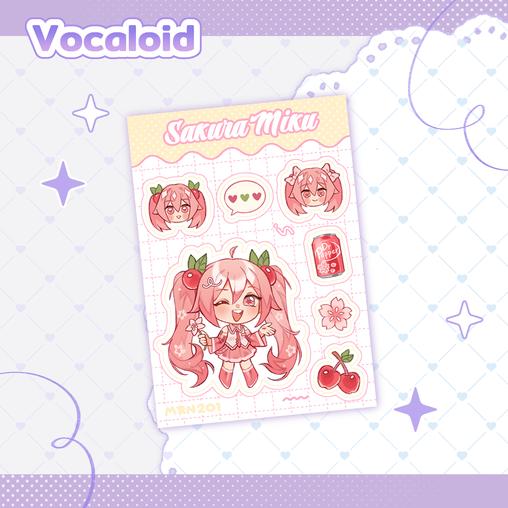 Стикерпак Сакура Мику