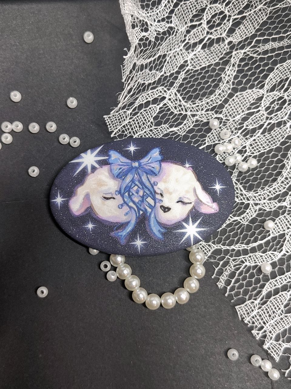 Значок овал сахар ягнята