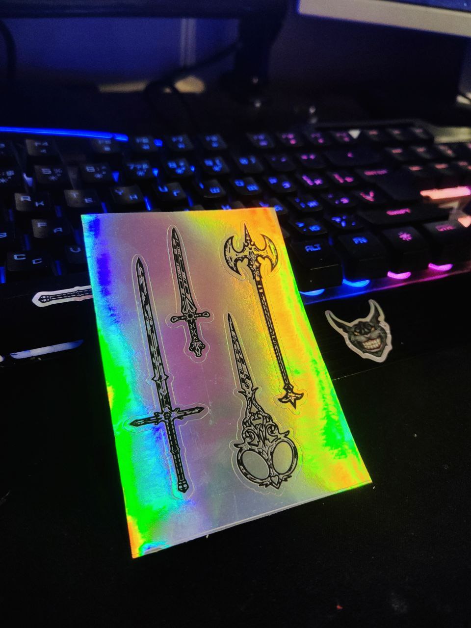 Стикерпак а7 голография оружейный