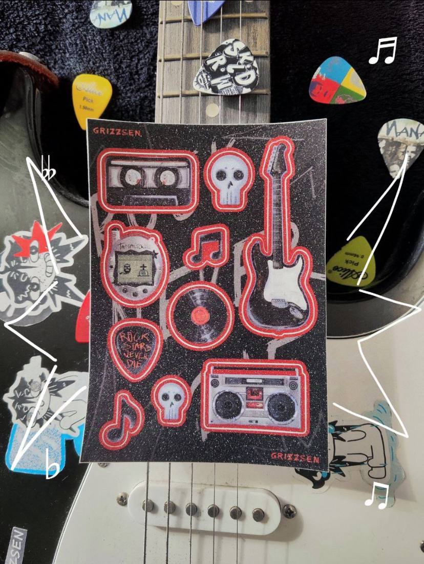 Стикерпак а6 сахар rock and roll