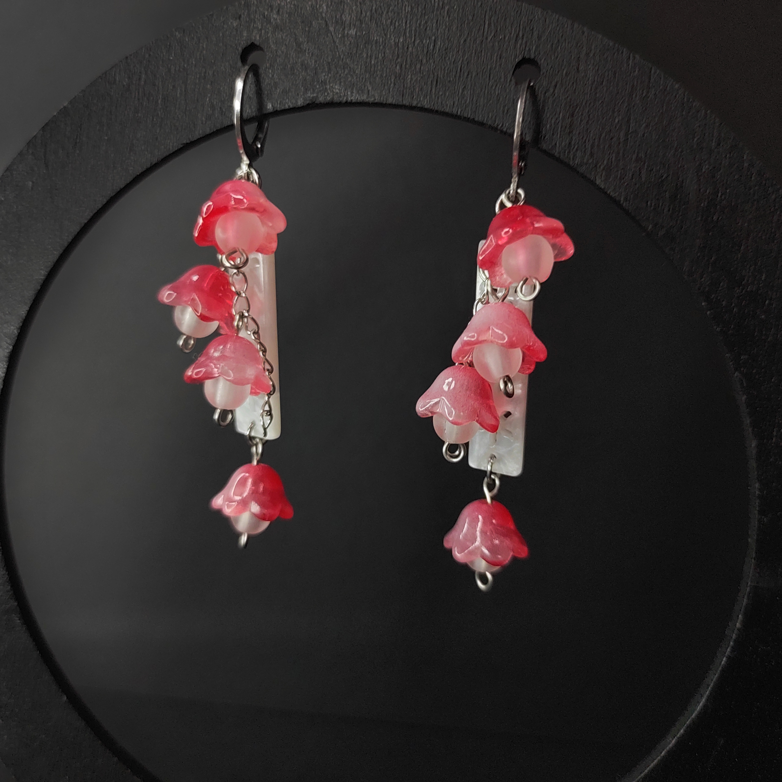 Серьги "Цветочная лоза" (нерж. сталь)