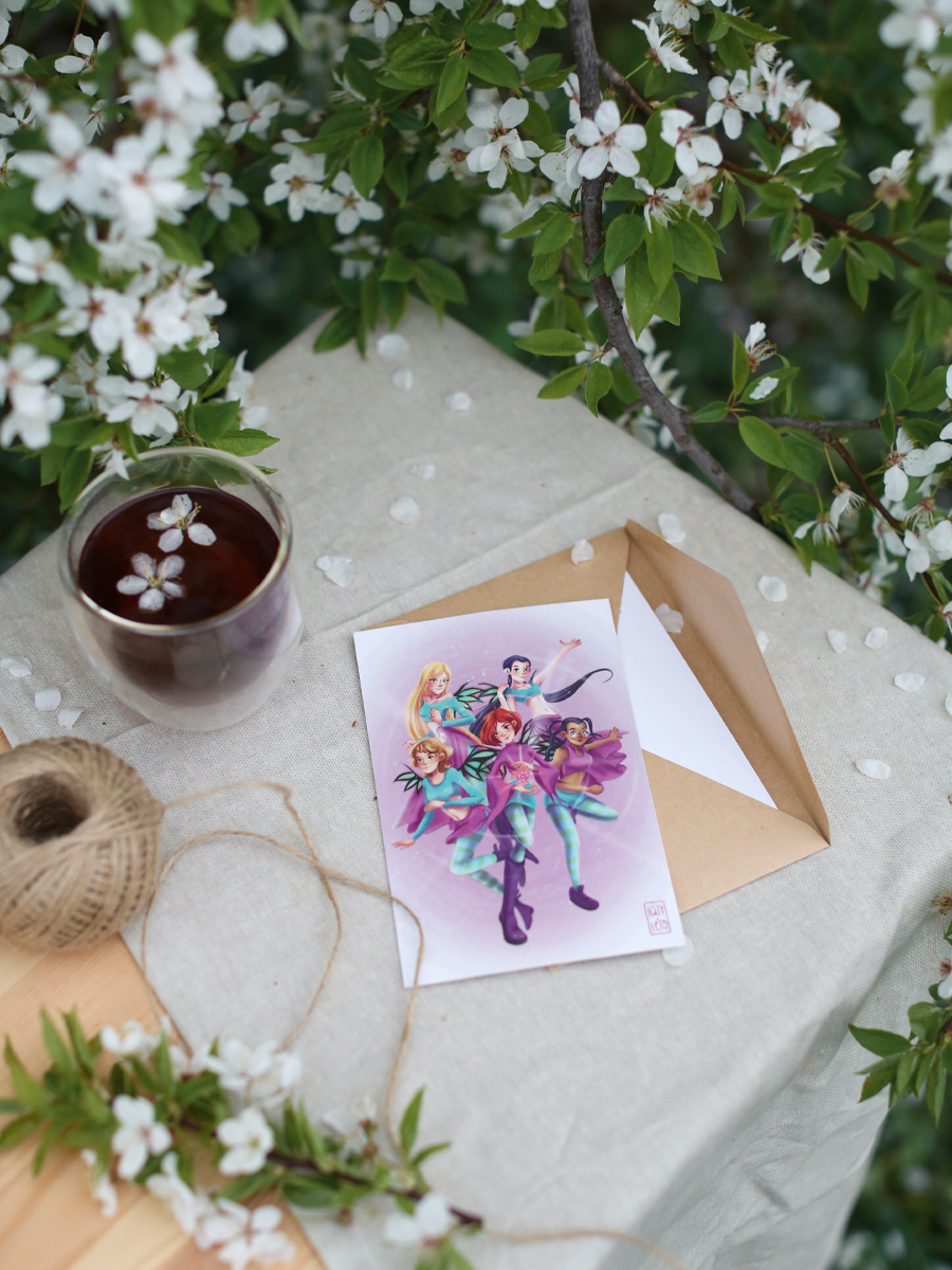 Открытка W.I.T.C.H.