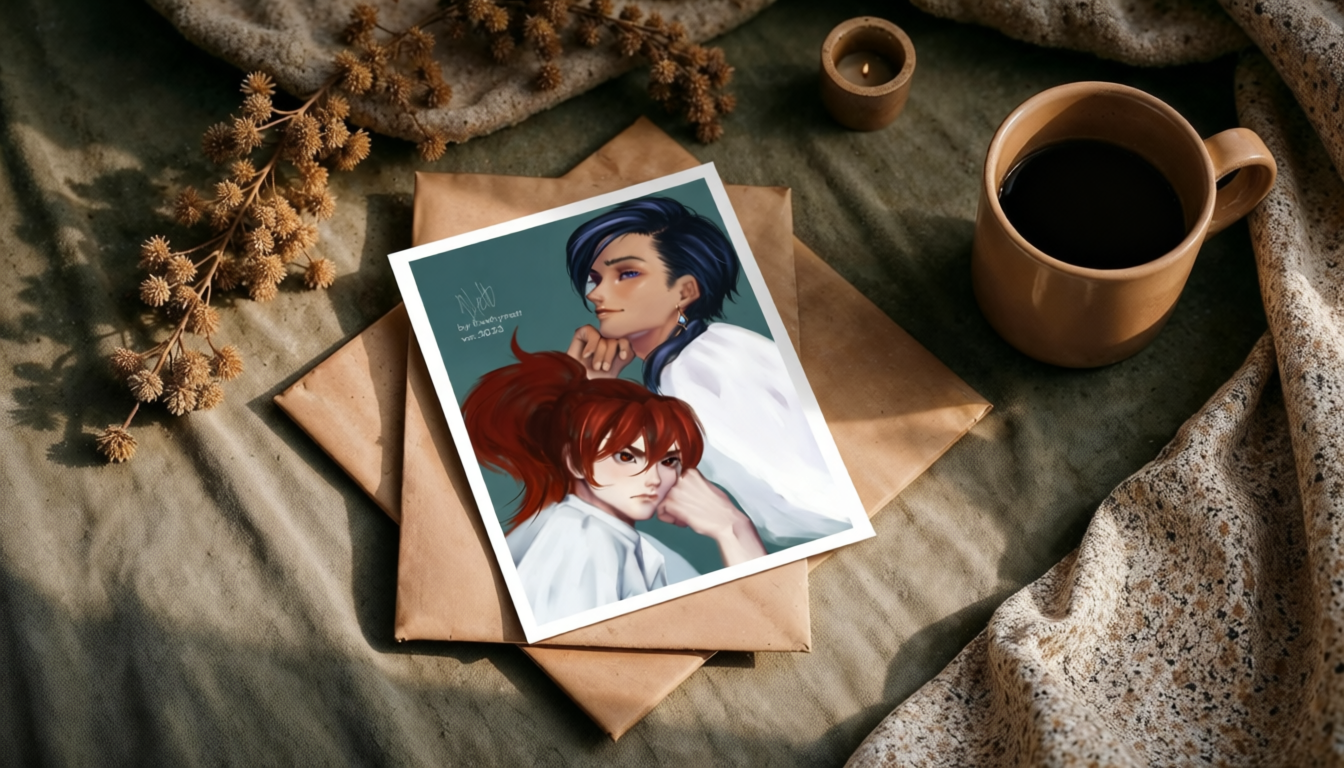 Открытка А6 Дилюк и Кейя