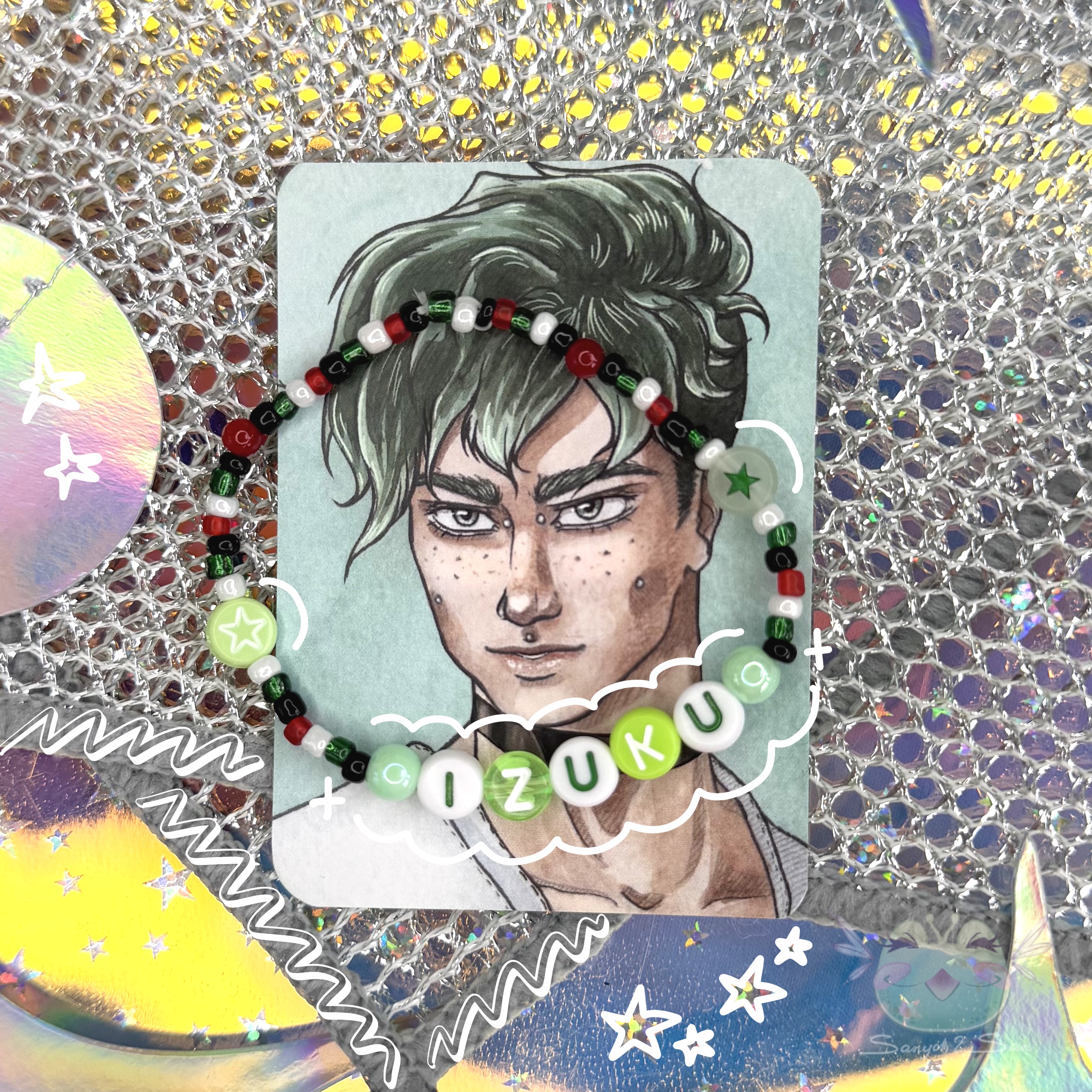 Браслет на резин., BNHA, IZUKU