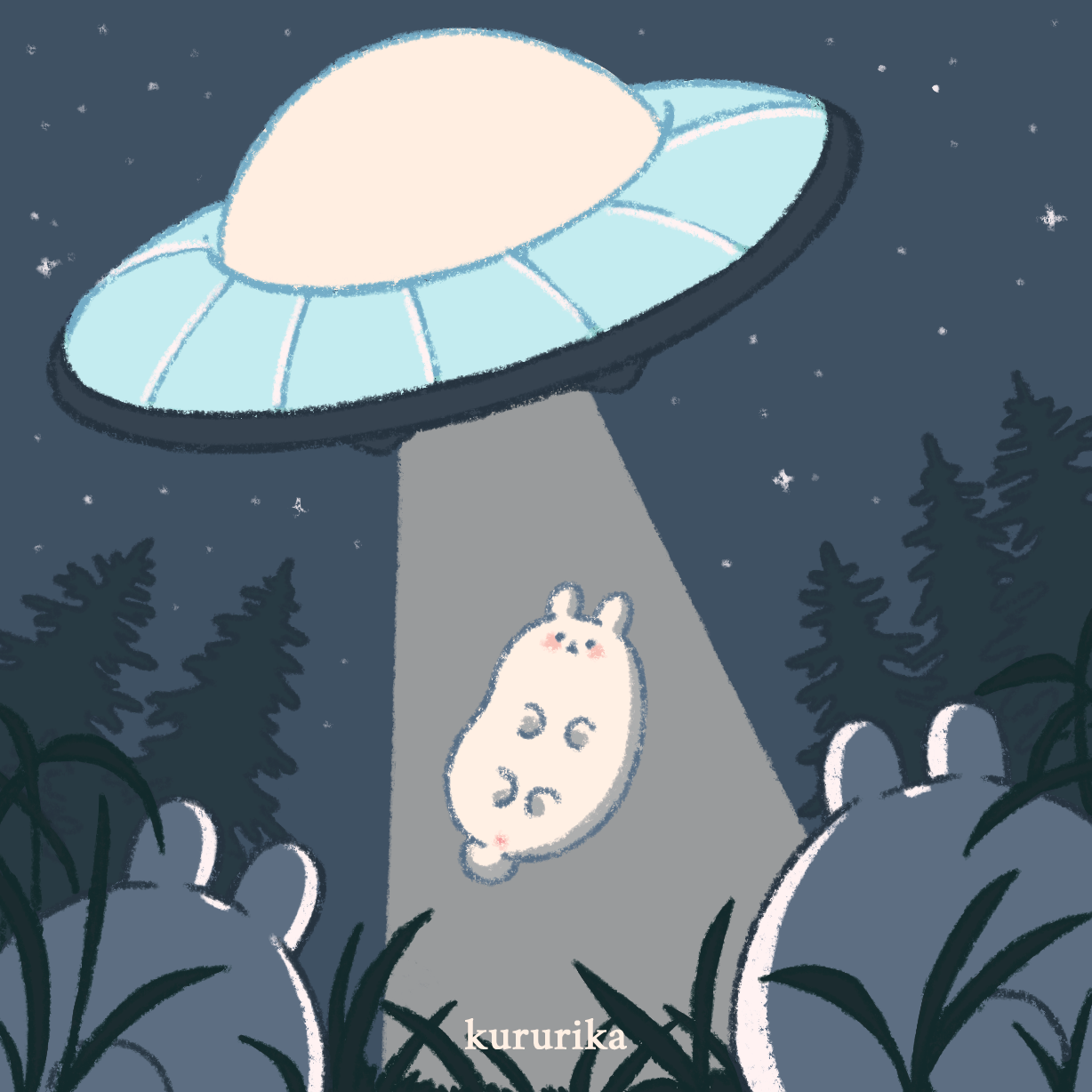 Открытка 10х10 космос 1