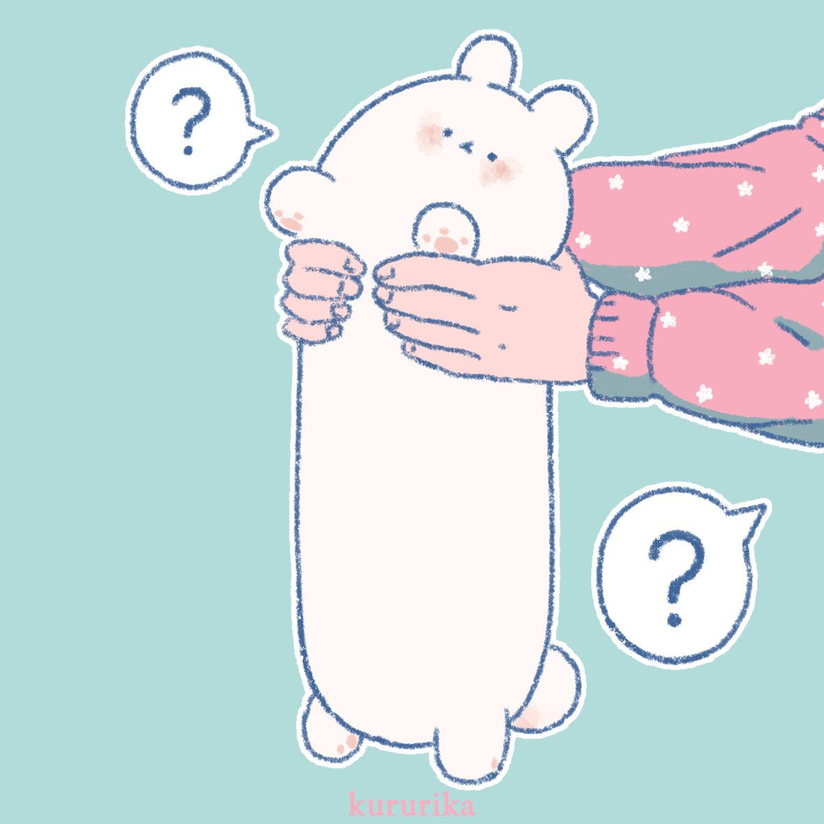 Открытка 10х10 зайцы 2